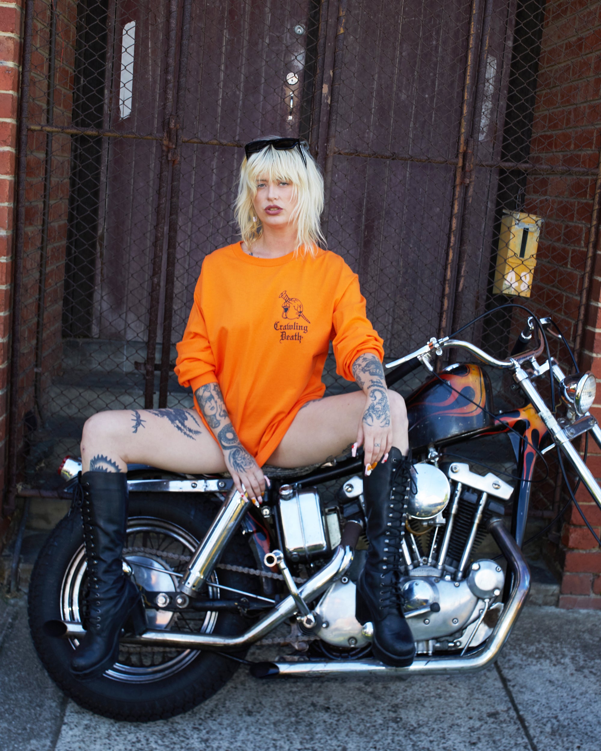 Helmet Screw Longsleeve | Orange