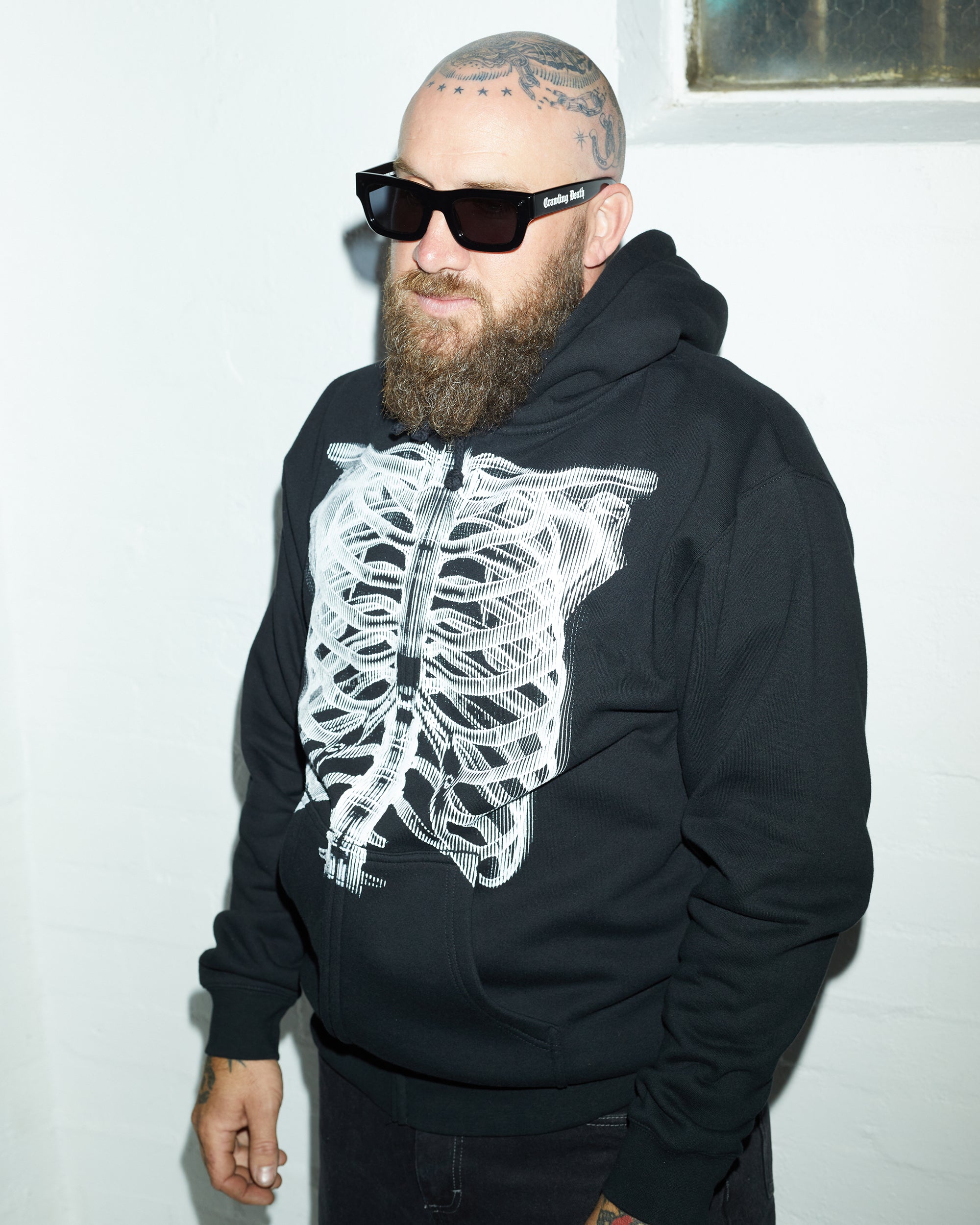 X-Ray Zip Hood | Black