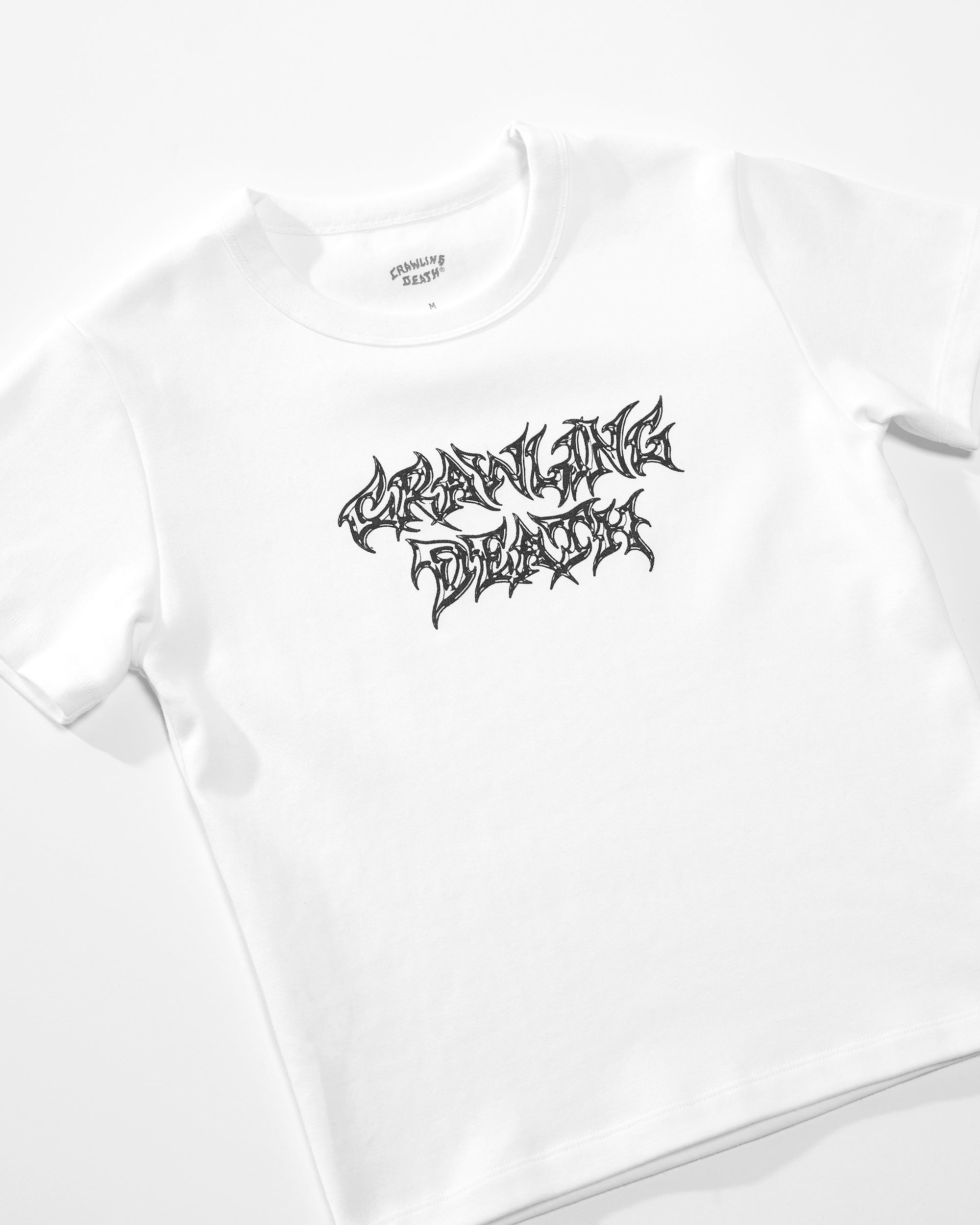 Metal Blade Baby Tee | White