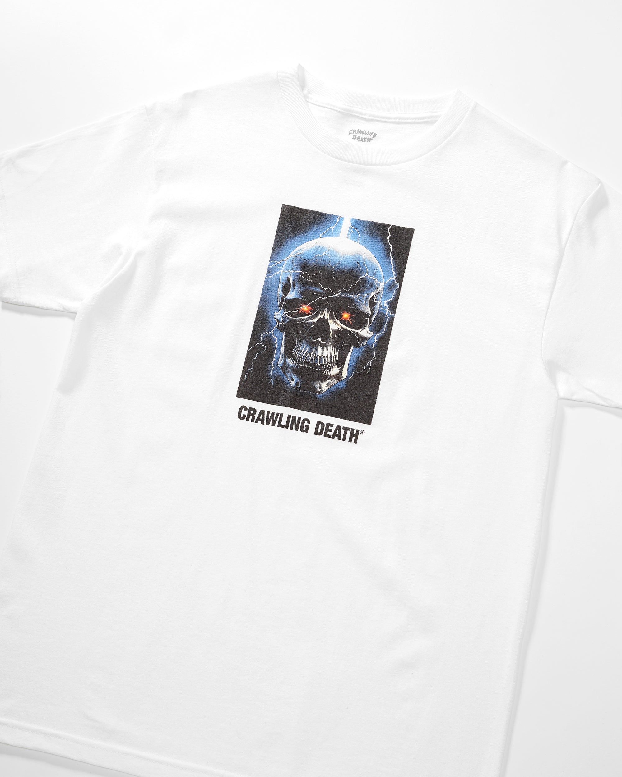 Lightning Skull T-Shirt | White