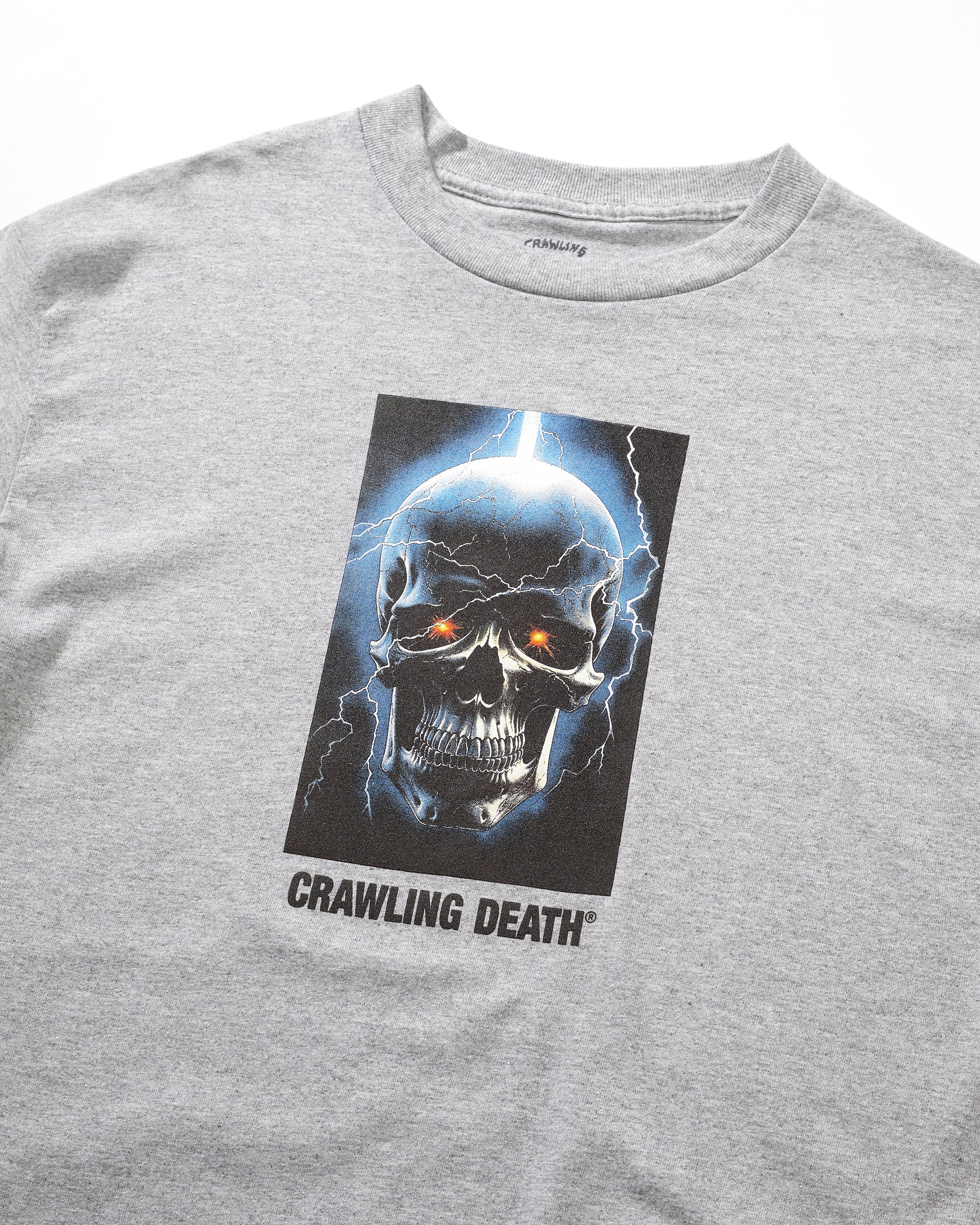 Lightning Skull T-Shirt | Grey