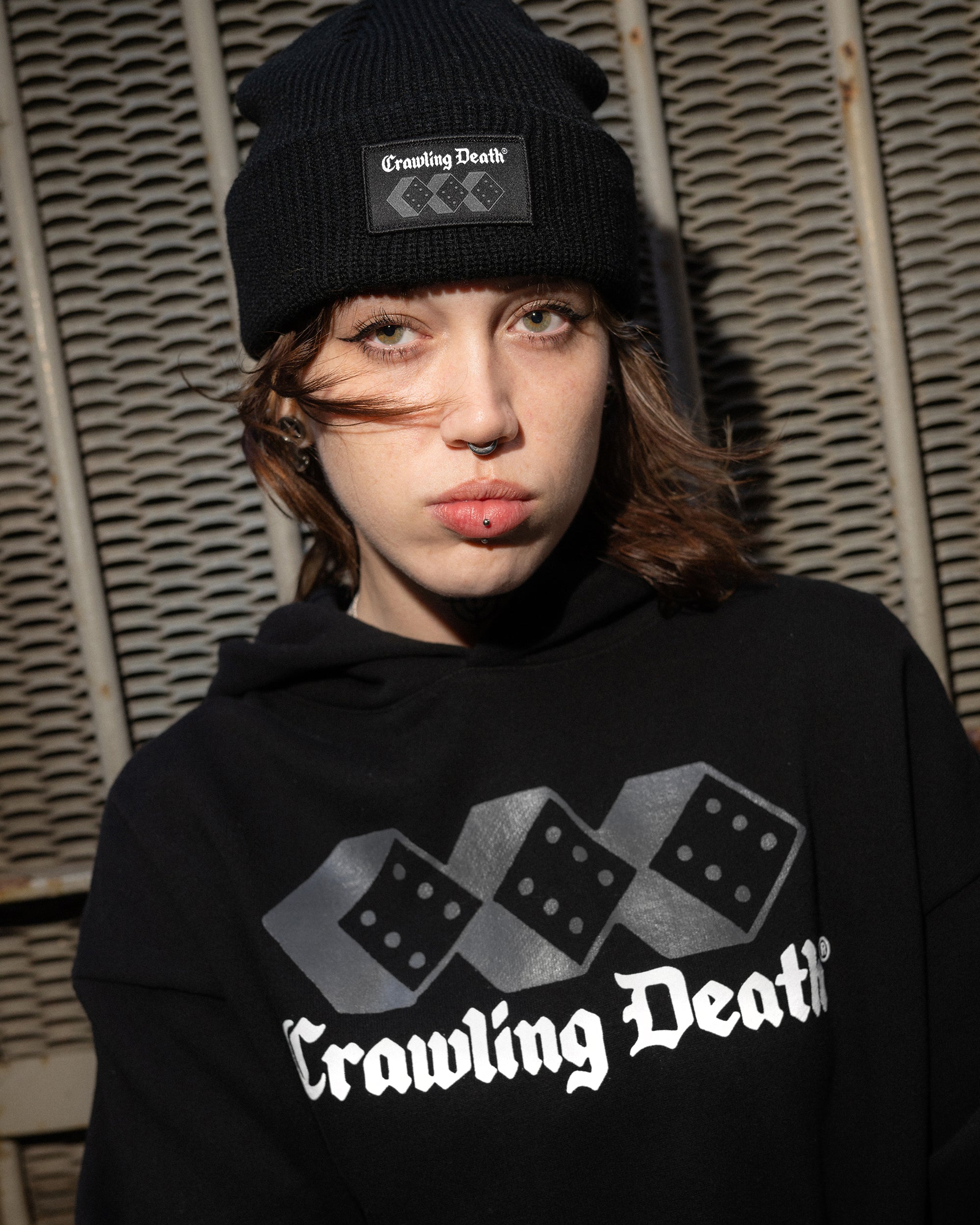 Three Dice Heavyweight Hood | Black