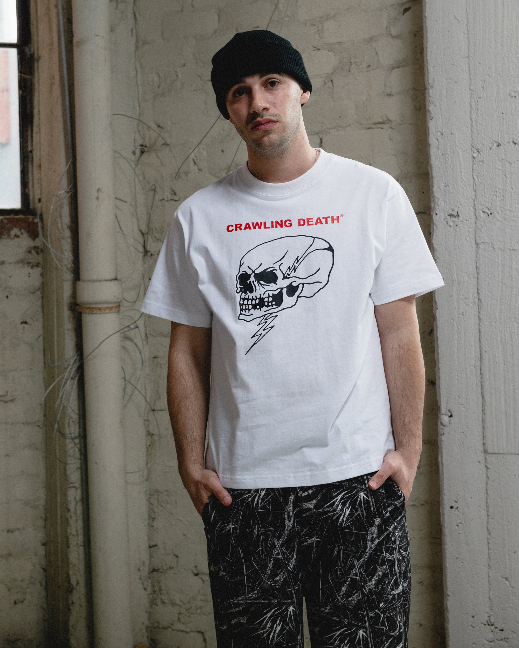 Flash Skull T-Shirt | White