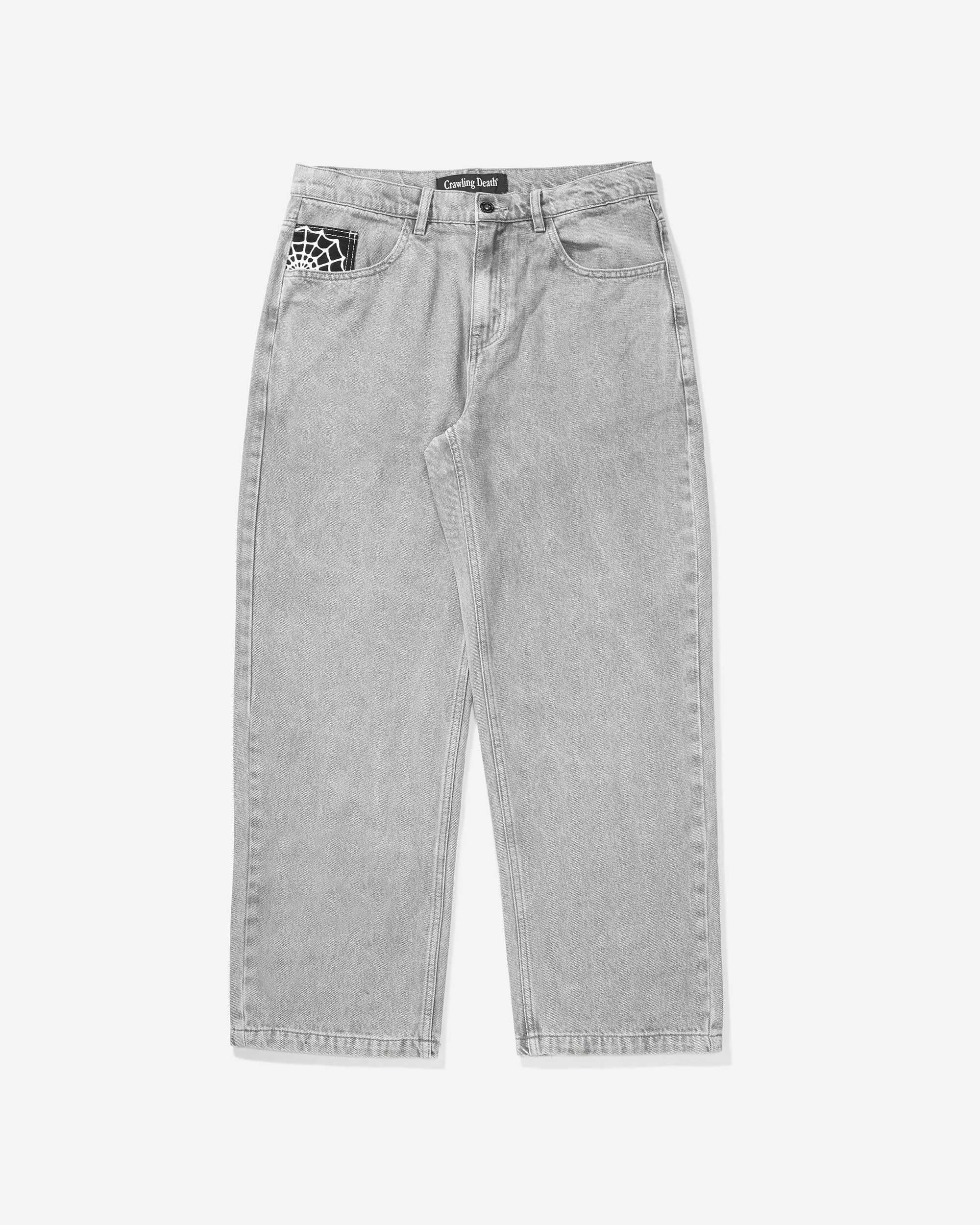 Web Denim Jeans Light Grey