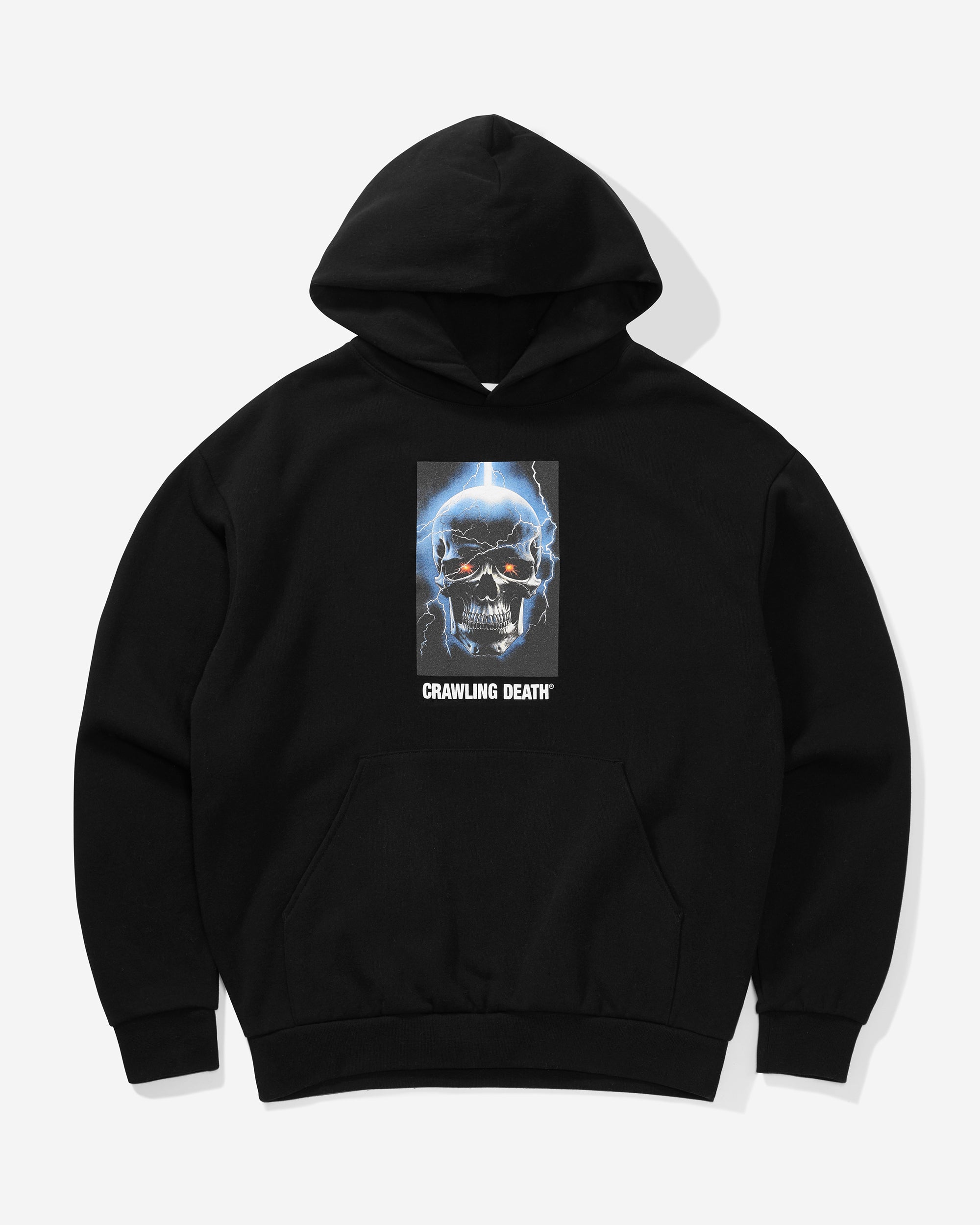 Lightning Skull Heavy Hood | Black