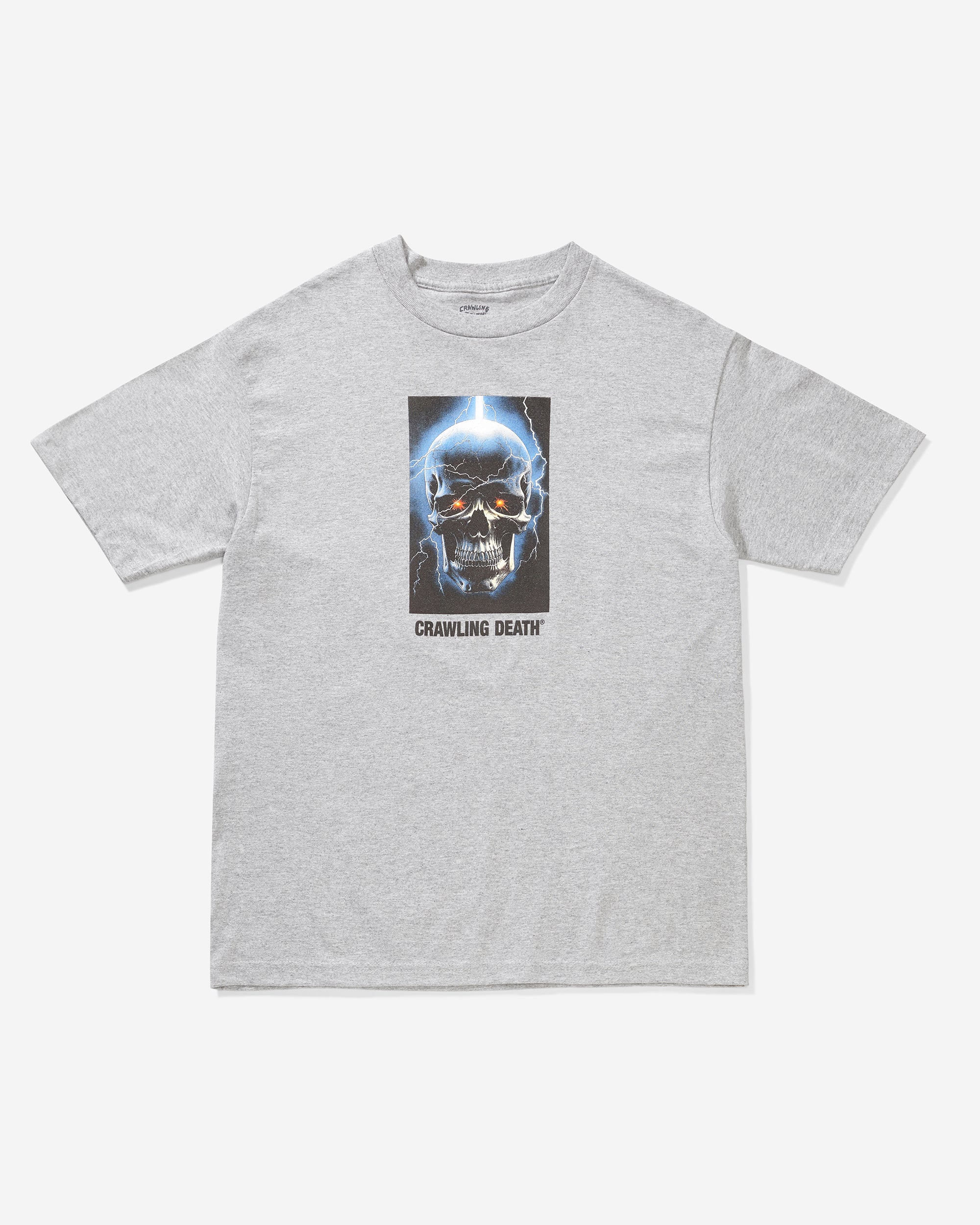 Lightning Skull T-Shirt | Grey
