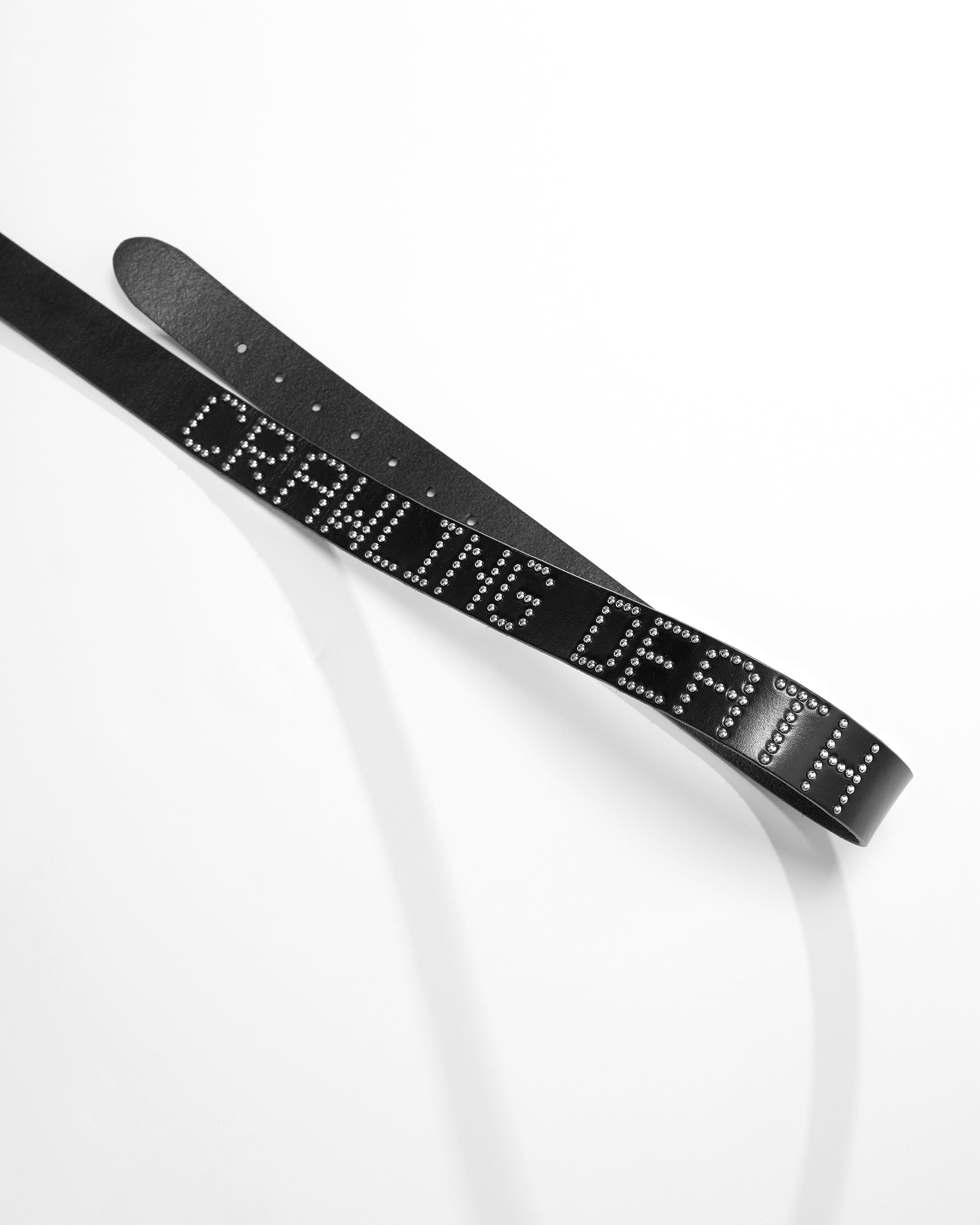 Name Leather Belt | Black