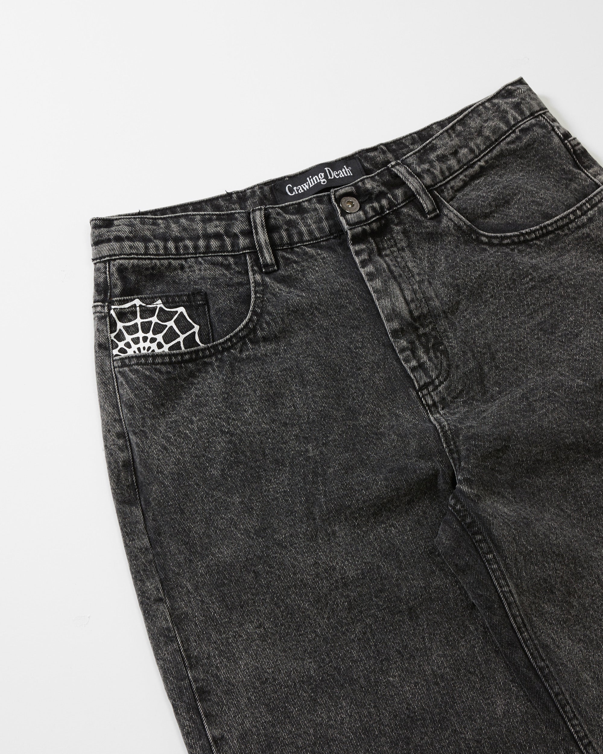 Web Denim Jeans Acid Black