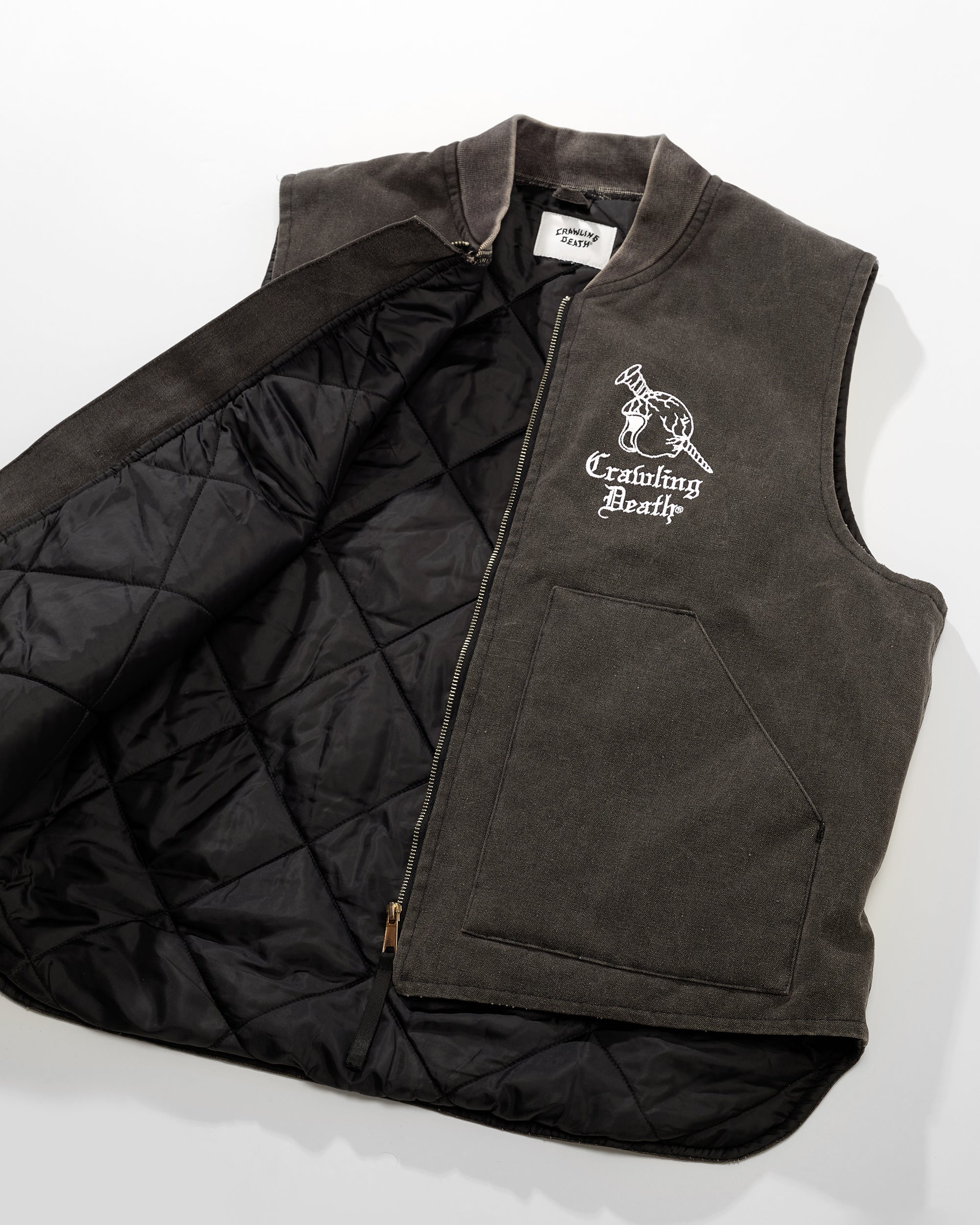 Helmet Screw Canvas Vest | Grey