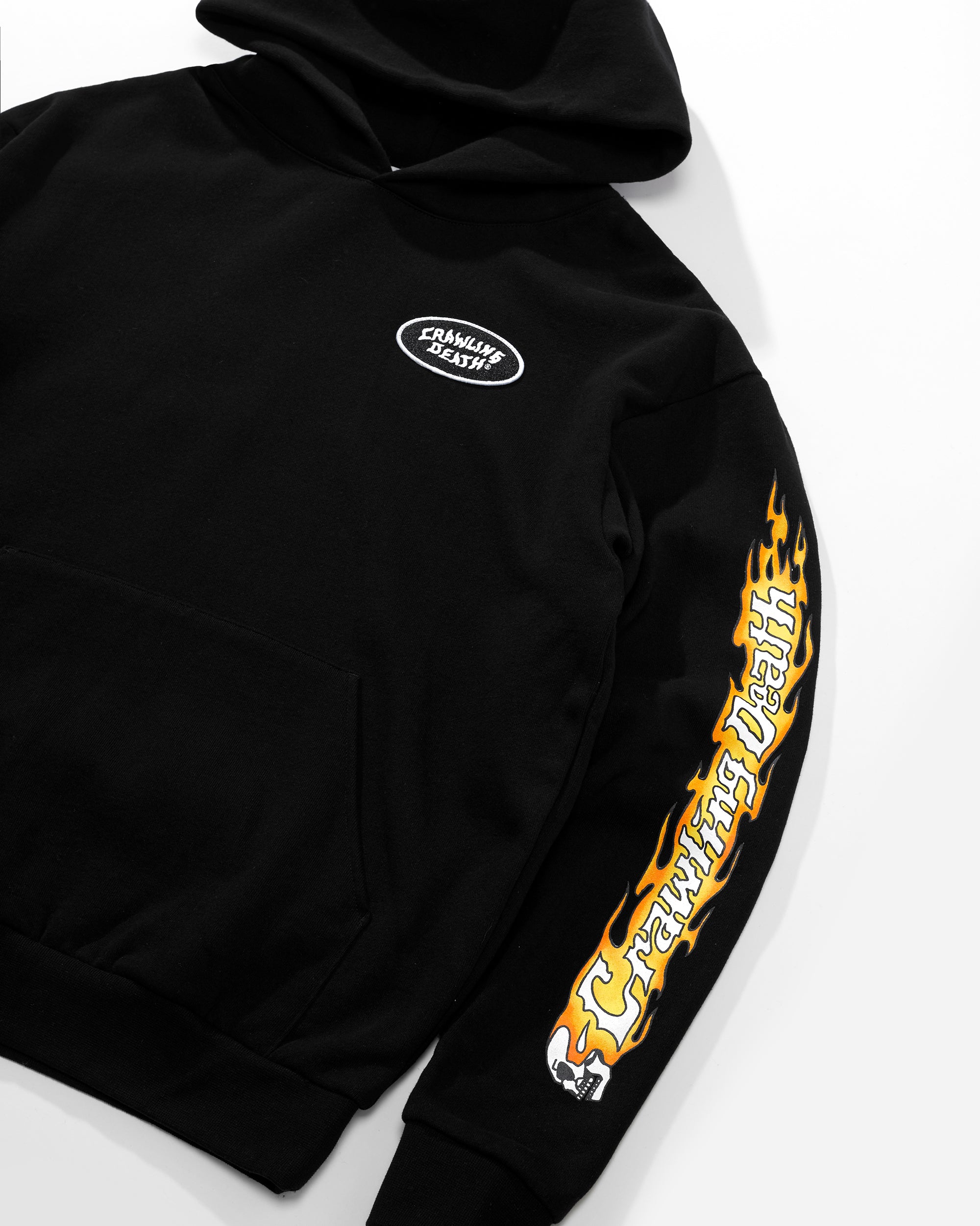 Flames Heavy Hood | Black