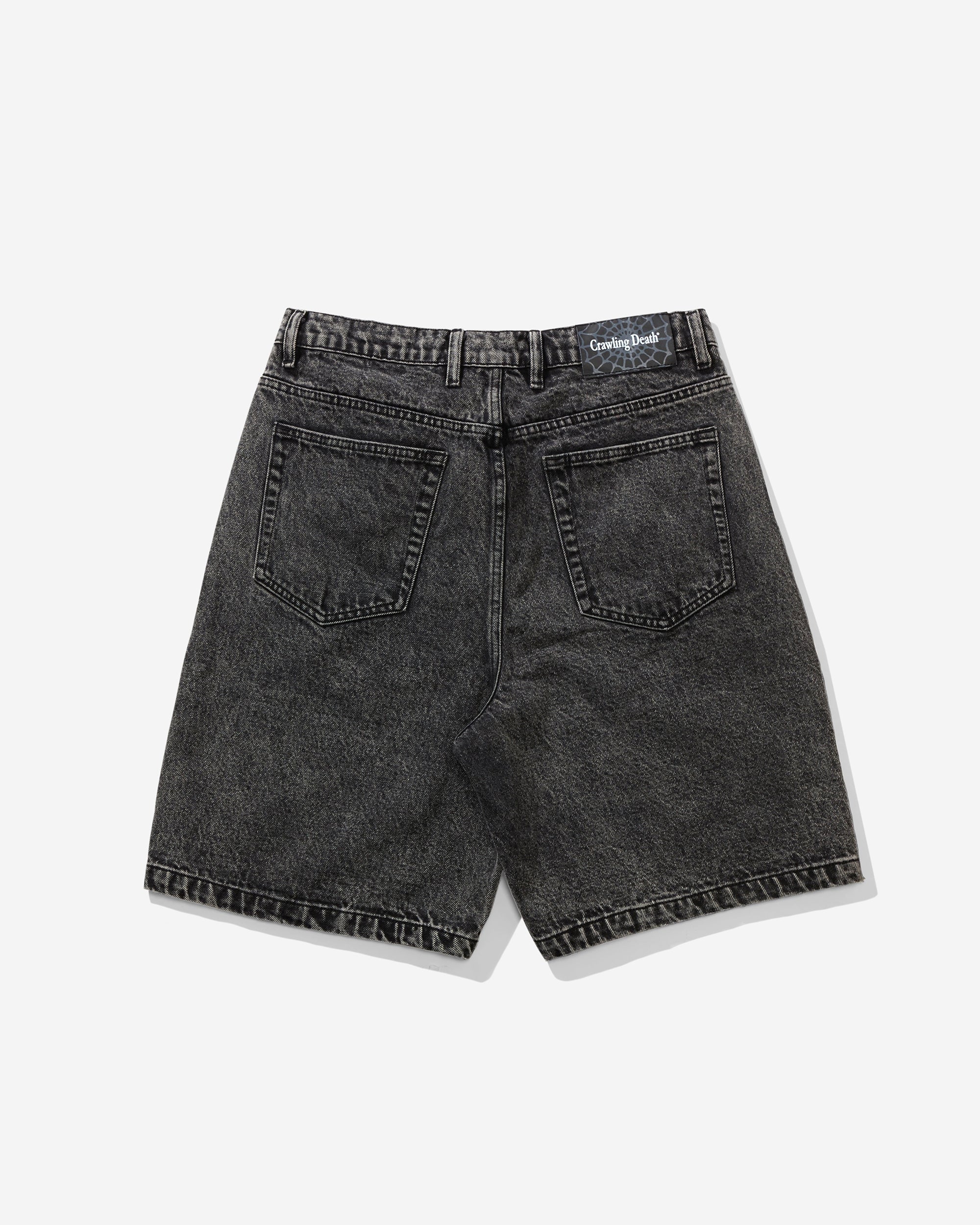 Web Denim Shorts Acid Black