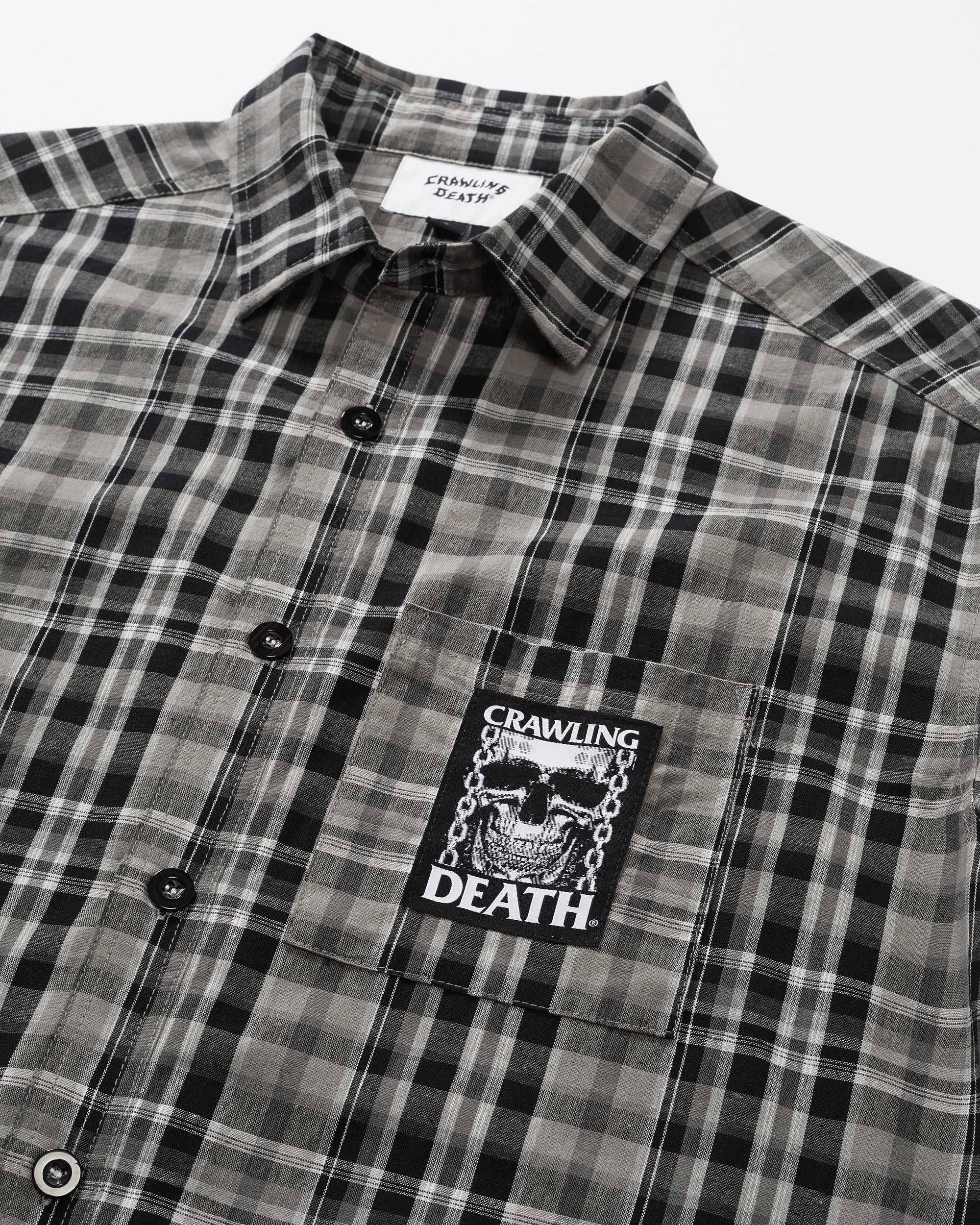 TV Skull Check Shirt