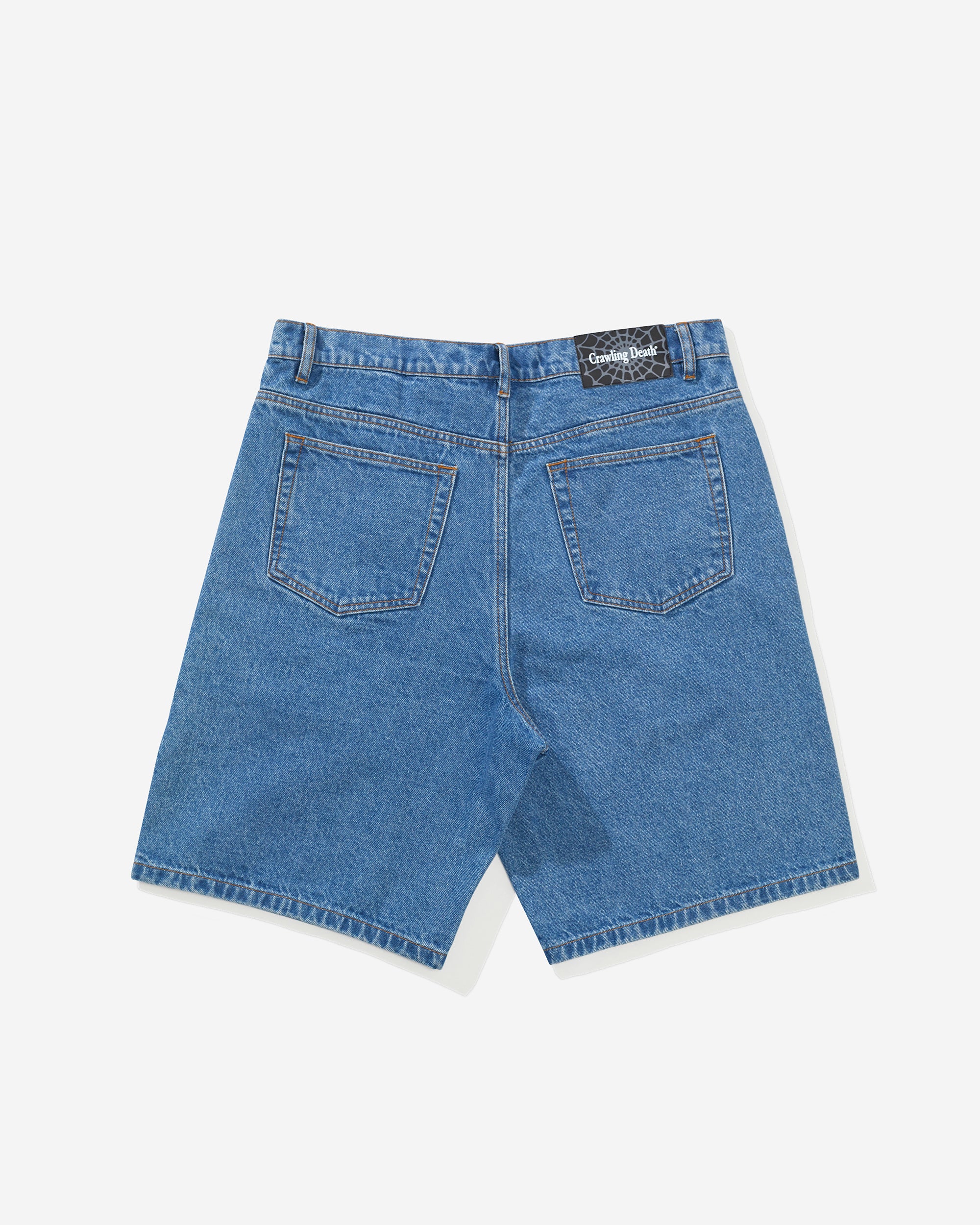 Web Denim Shorts | Mid Blue