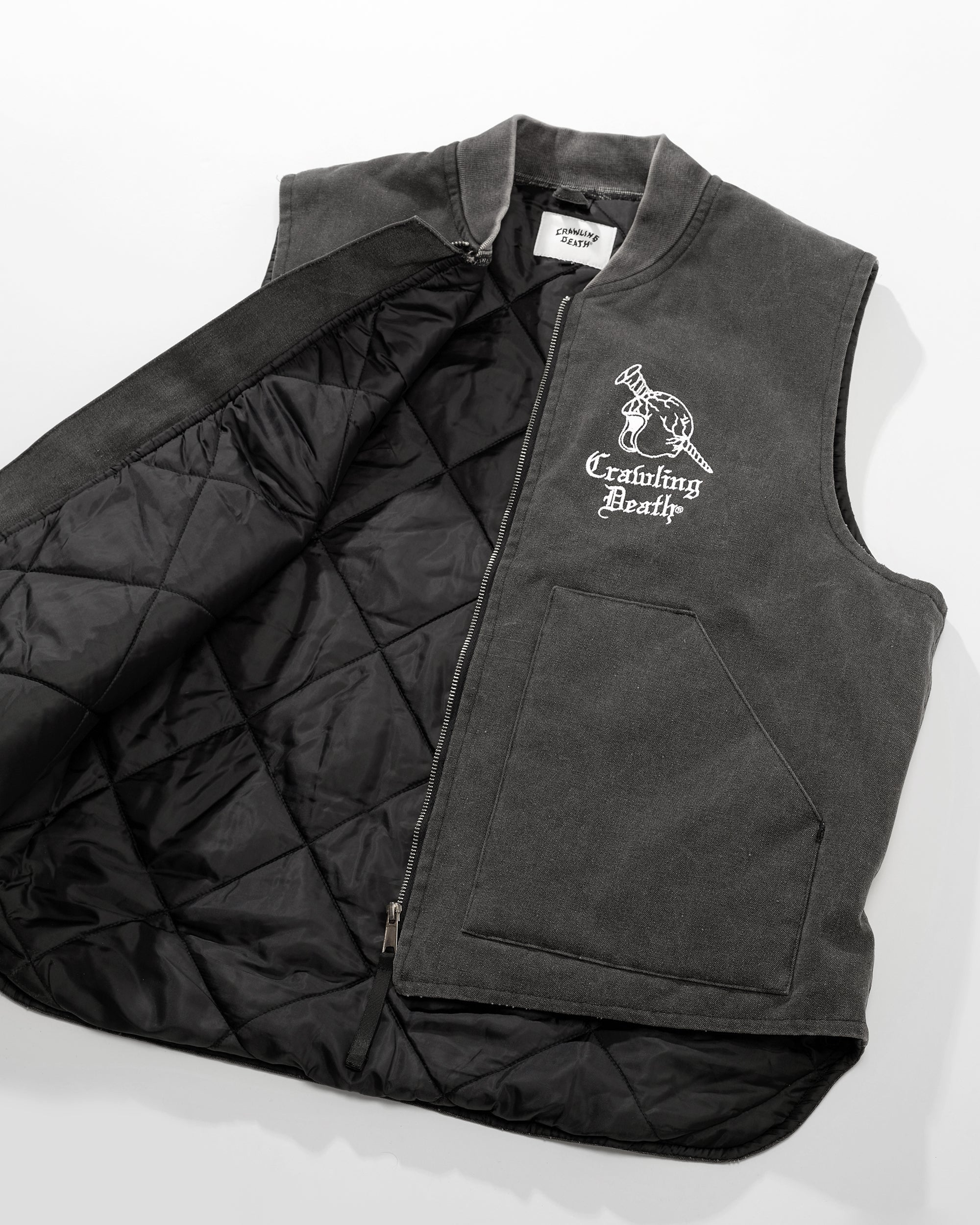 Helmet Screw Canvas Vest | Grey