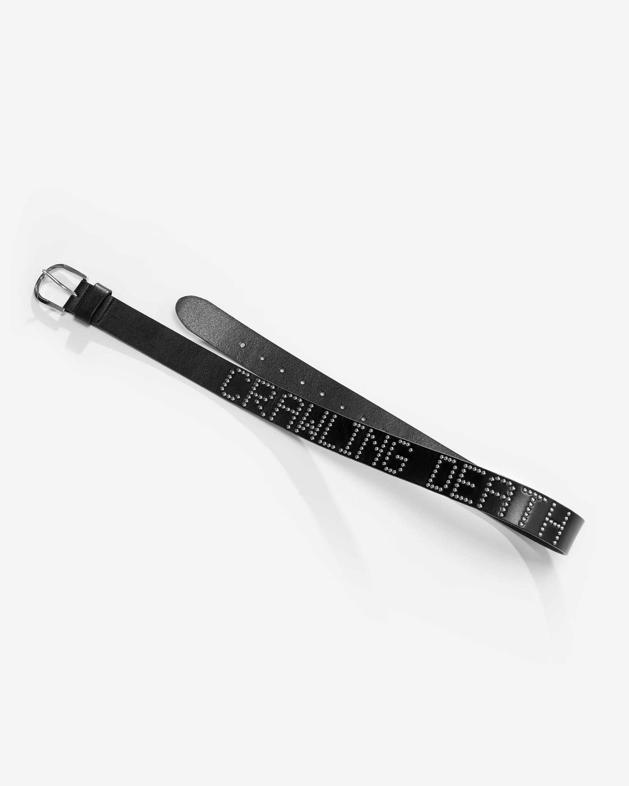 Name Leather Belt | Black