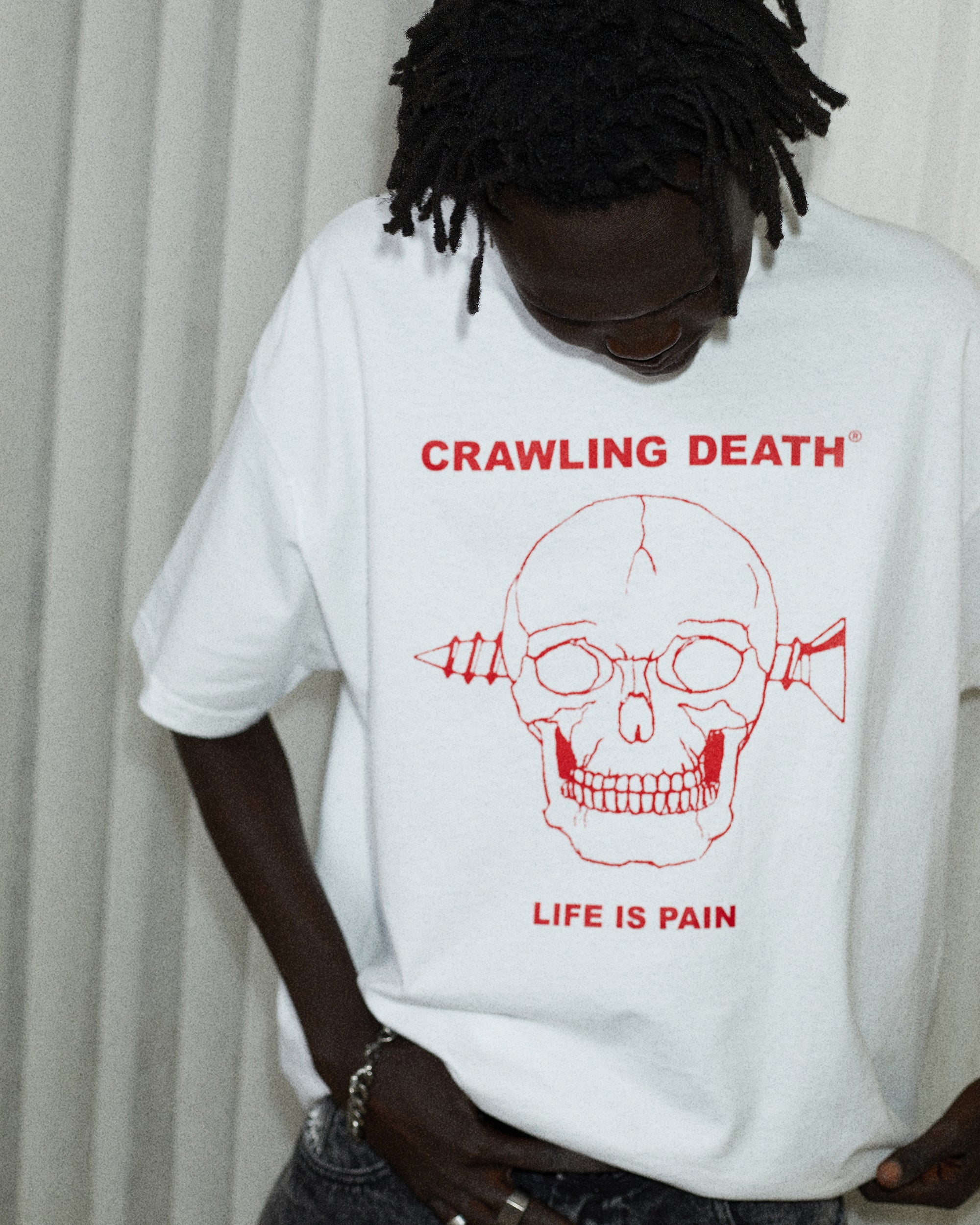 Screw Skull T-Shirt | White