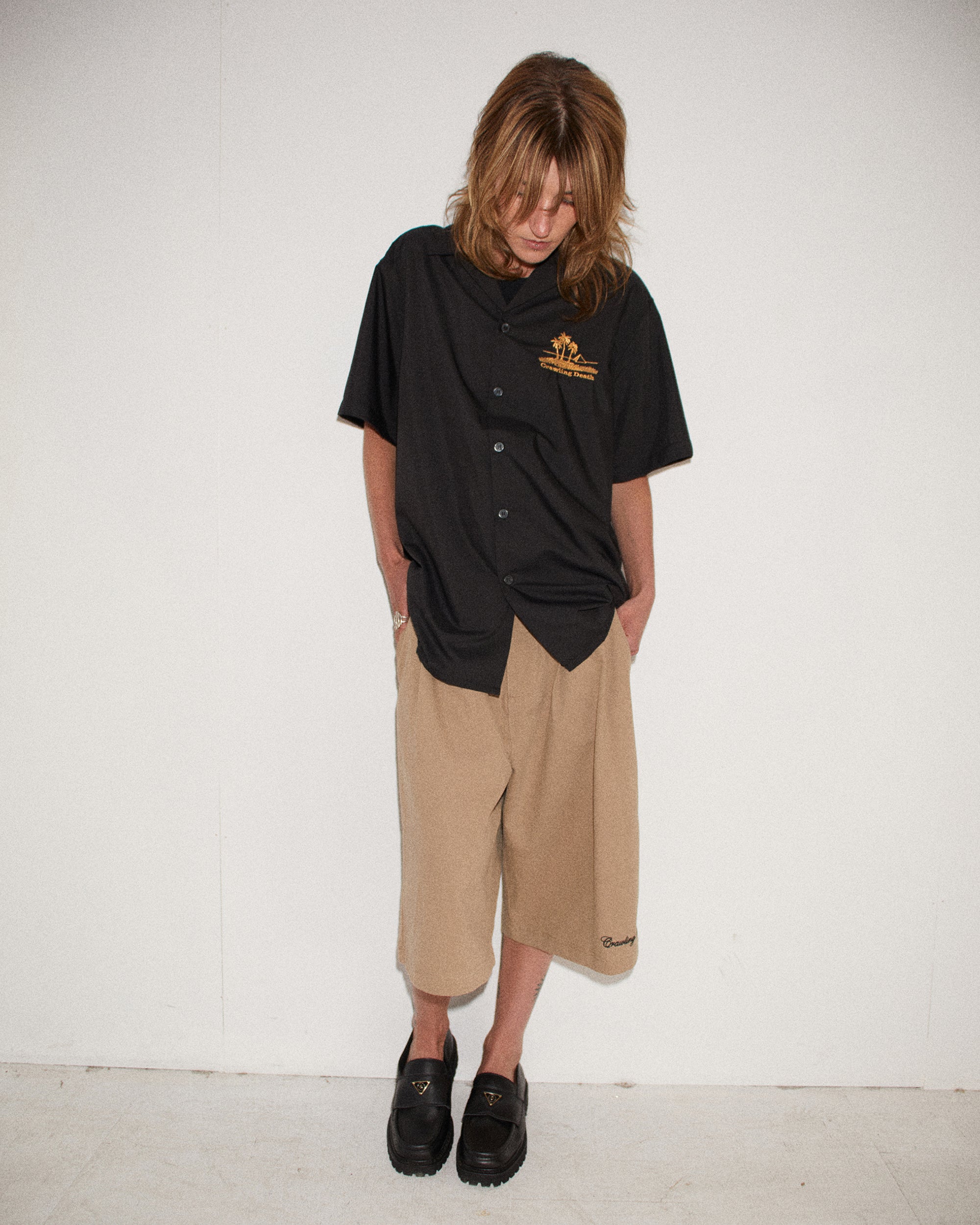 Pleated Shorts | Tan