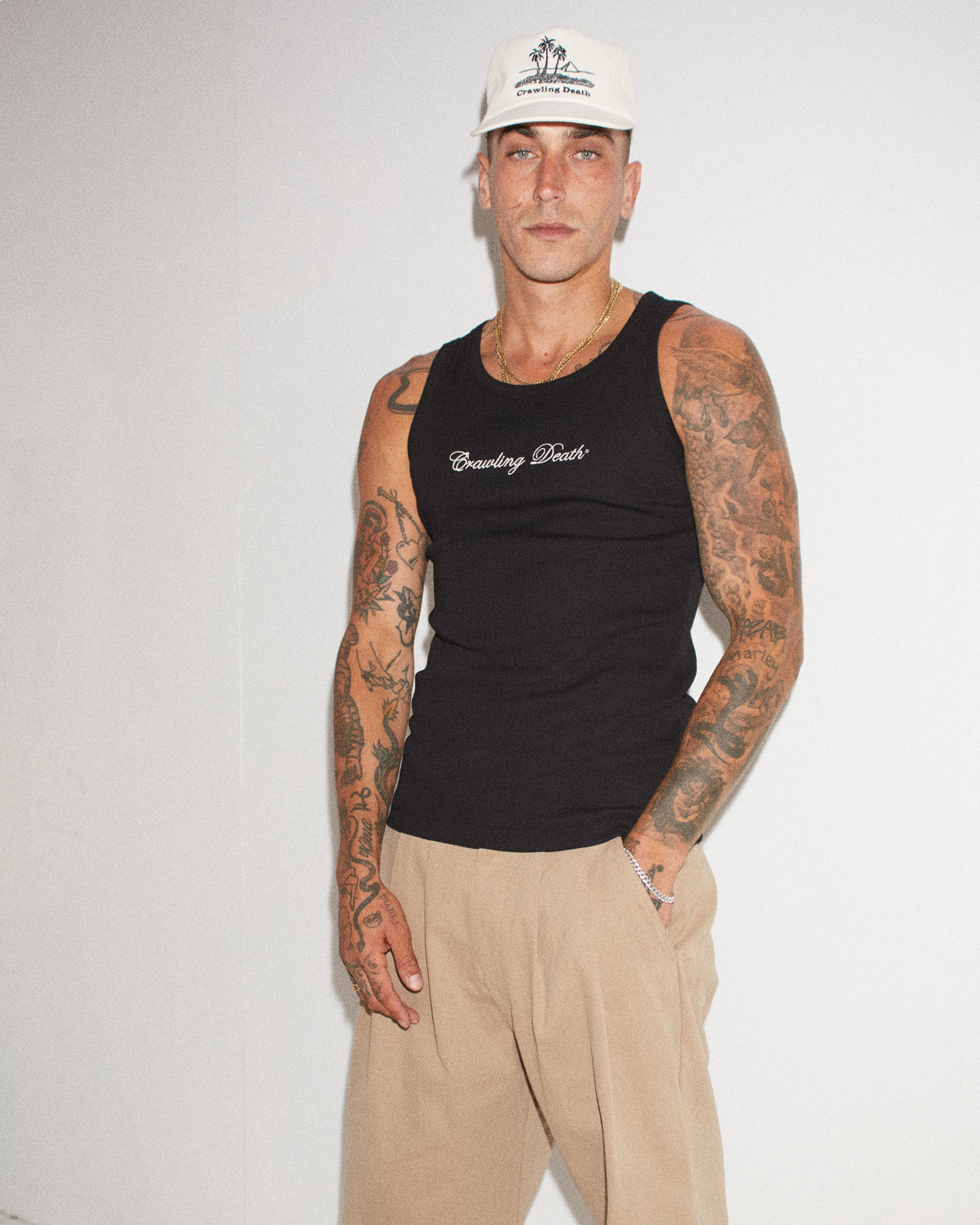 Script Singlet | Black