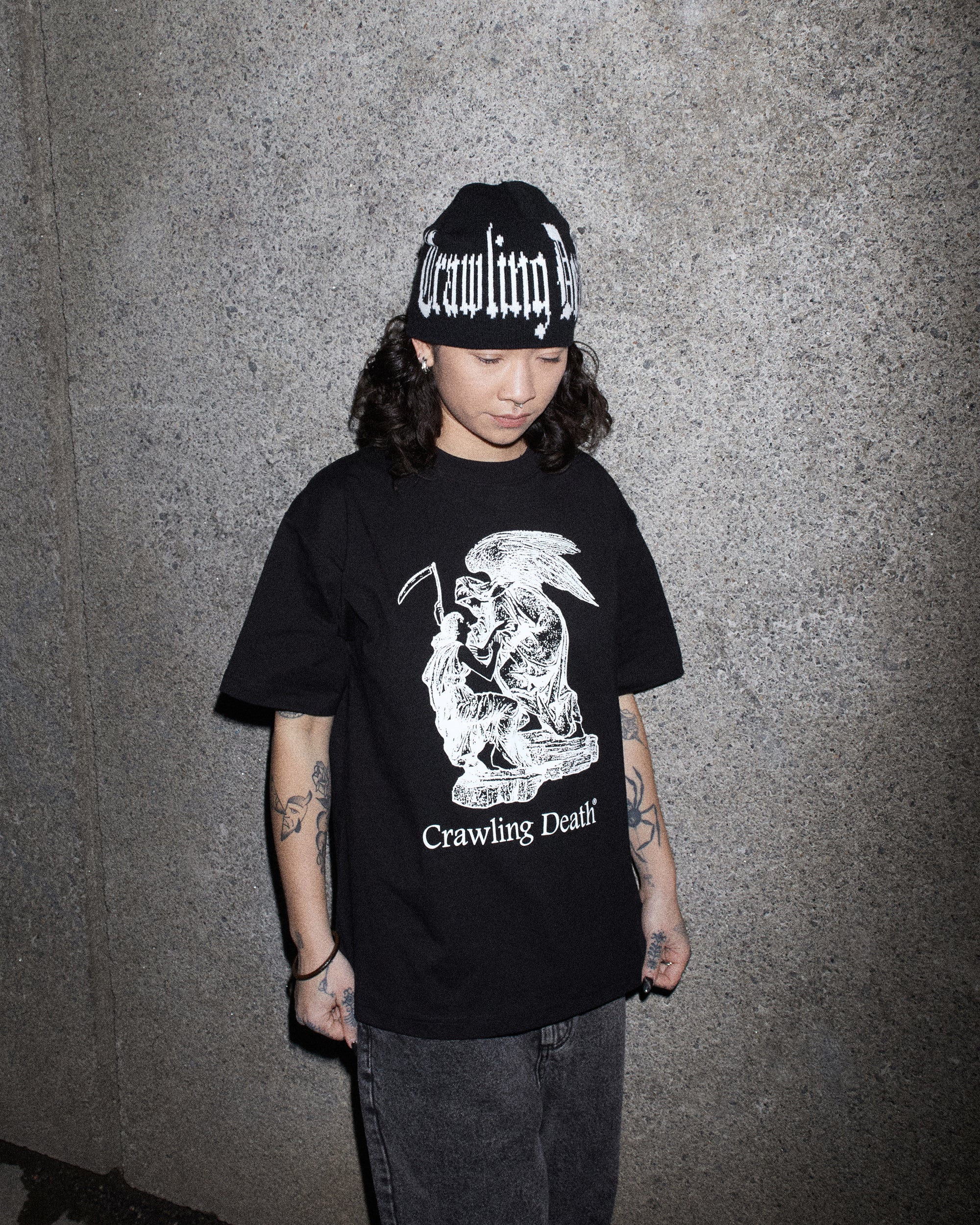 Strech Gothic Beanie | Black
