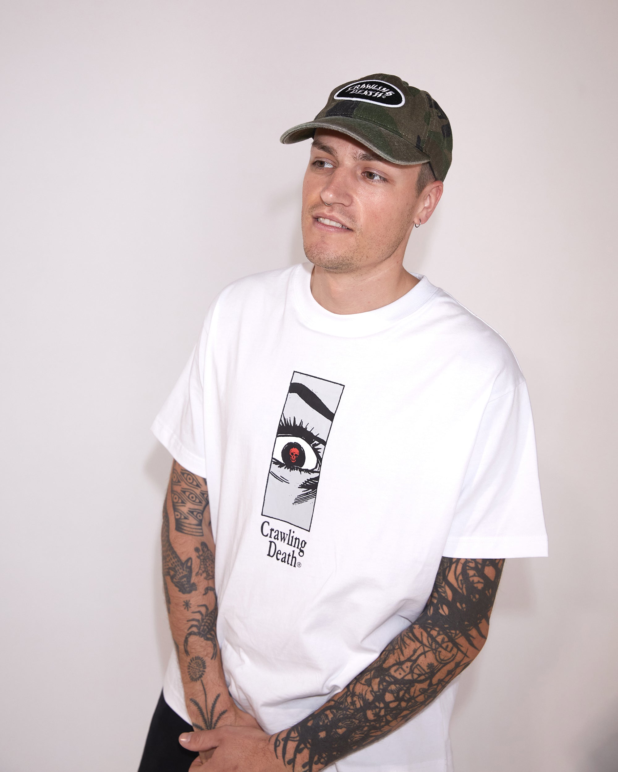 Skull Eye T-Shirt | White