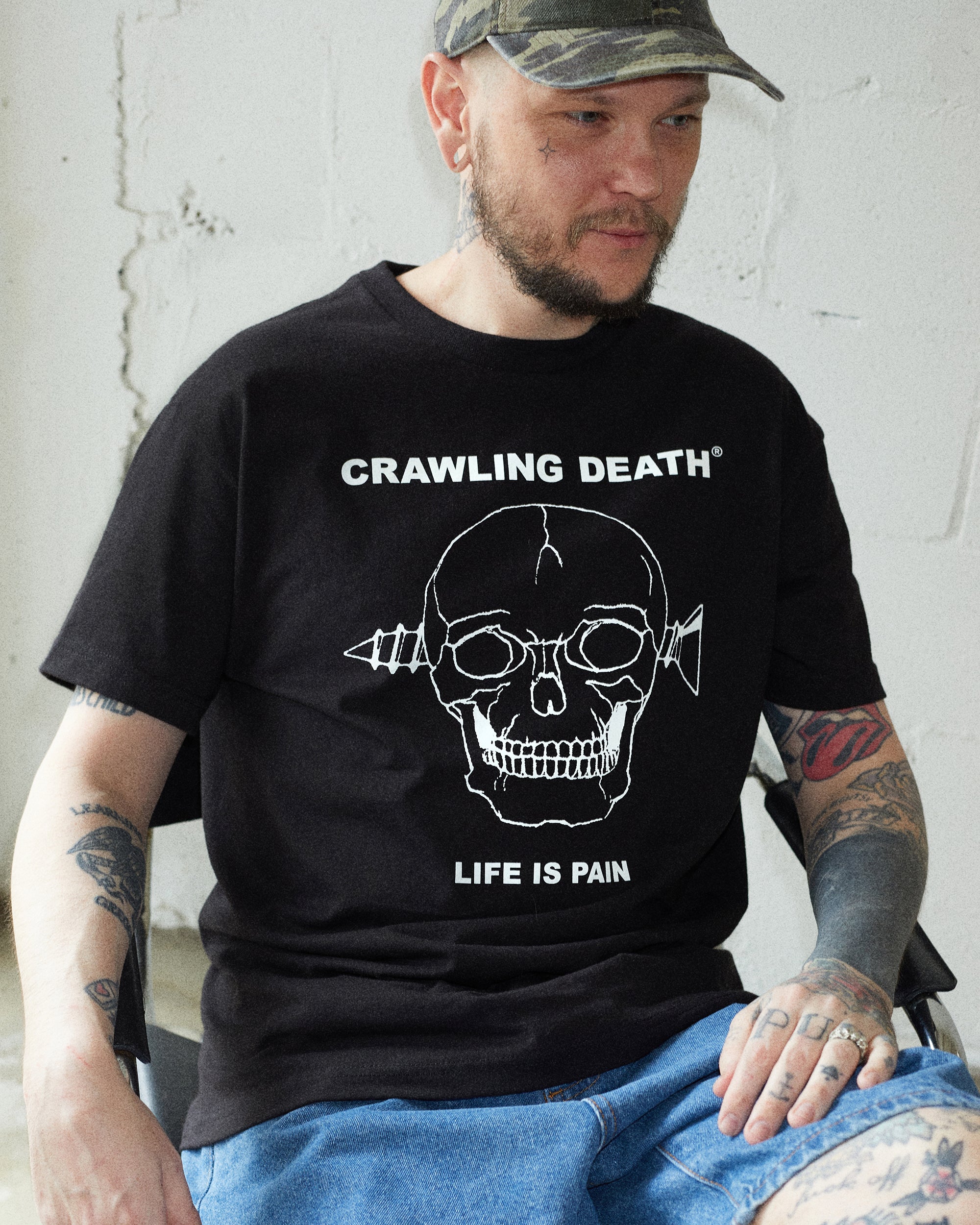 Screw Skull T-Shirt | Black