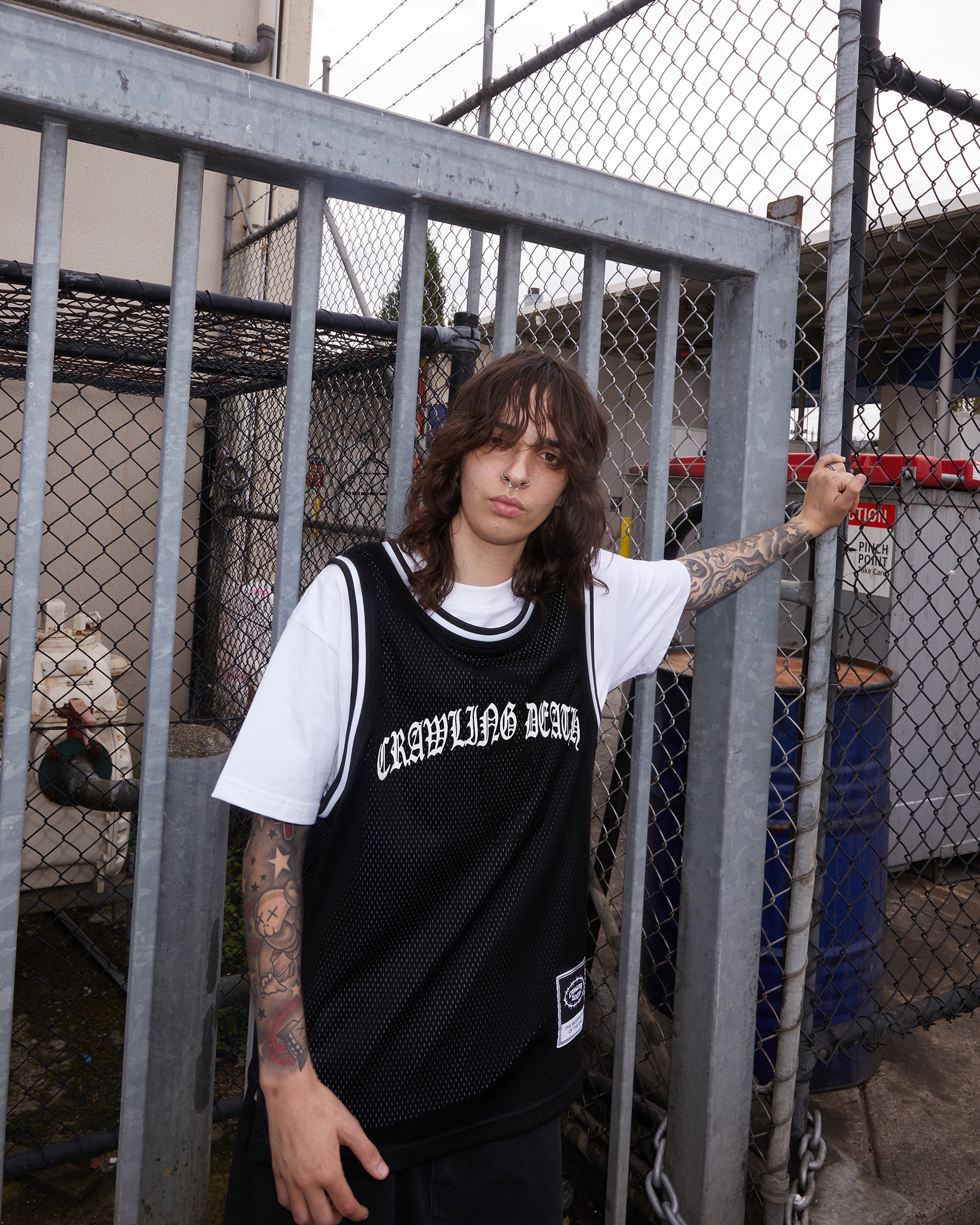 Mesh Basketball Jersey | Black