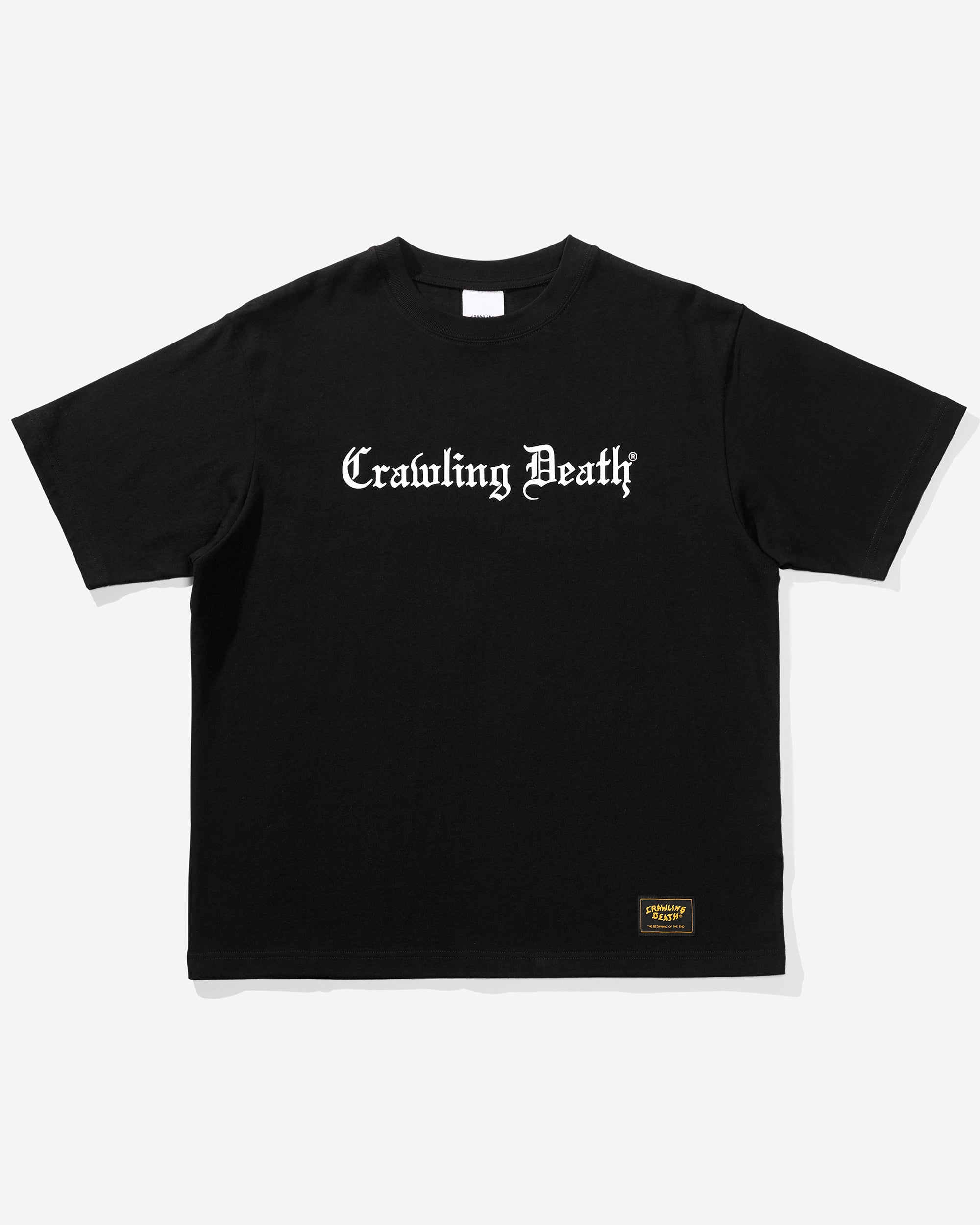 Gothic Script Heavy T-Shirt | Black