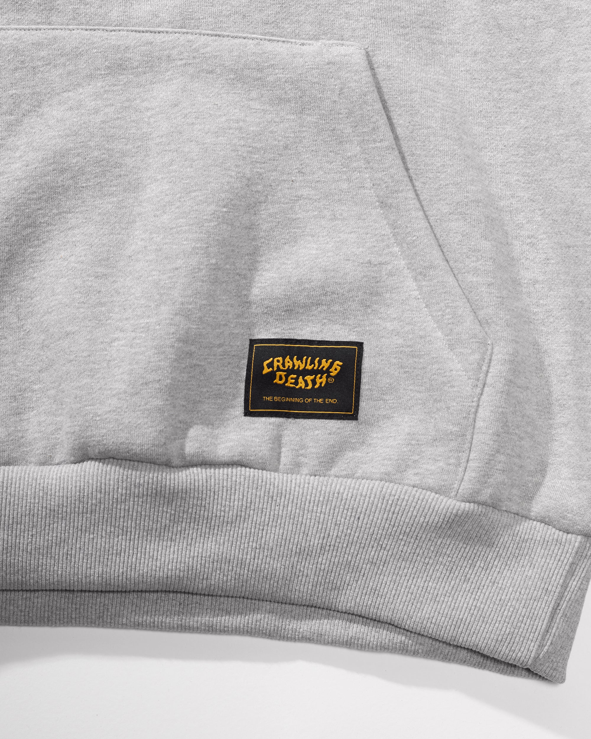 Gothic Script Heavy Hood | Grey