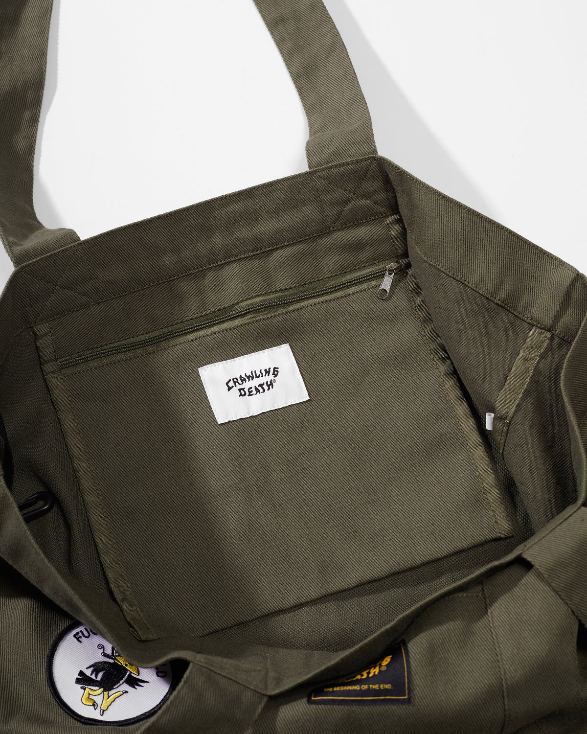 Canvas Patch Bag | Green | Crawling Death