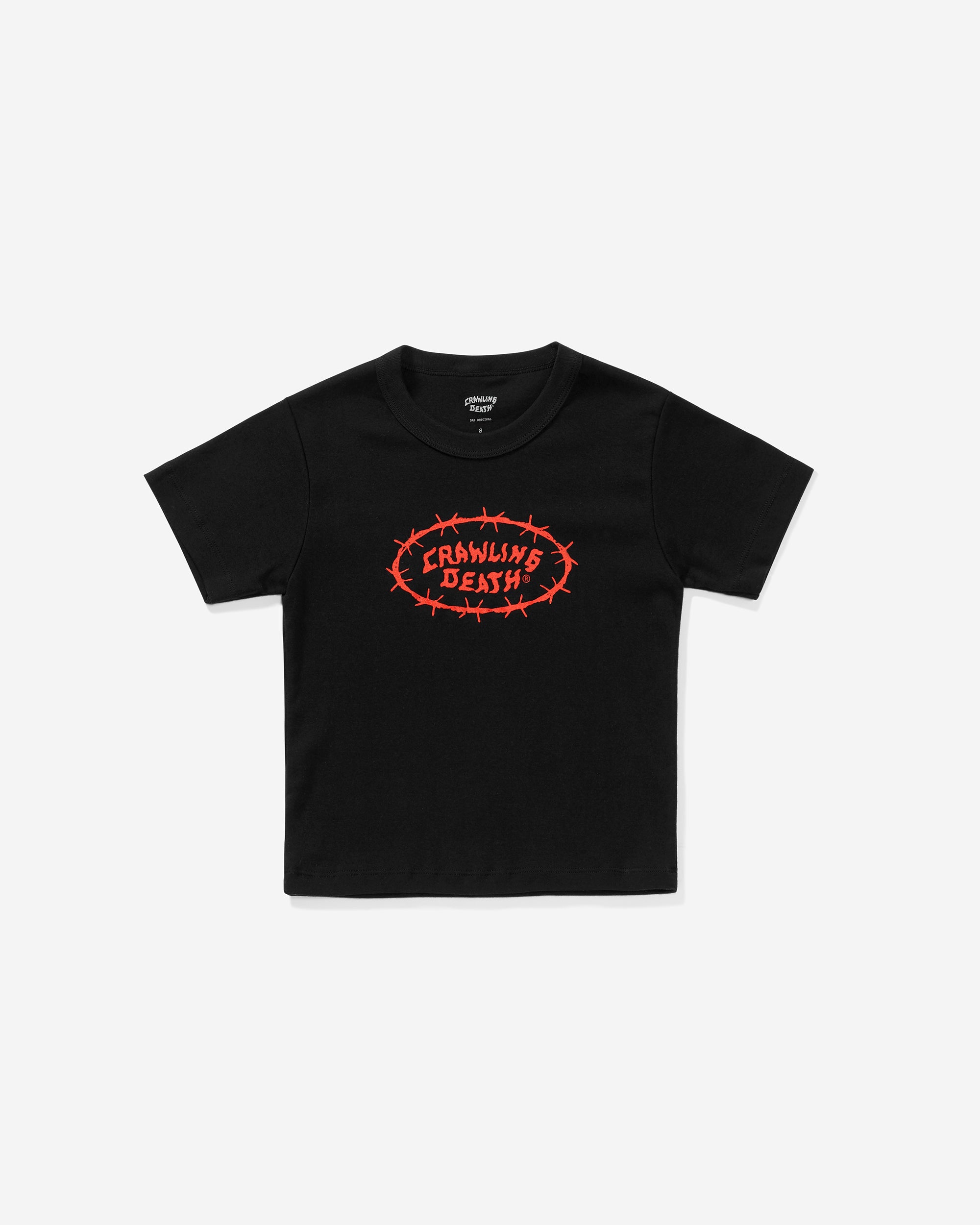 Barbed Logo Baby Tee | Black