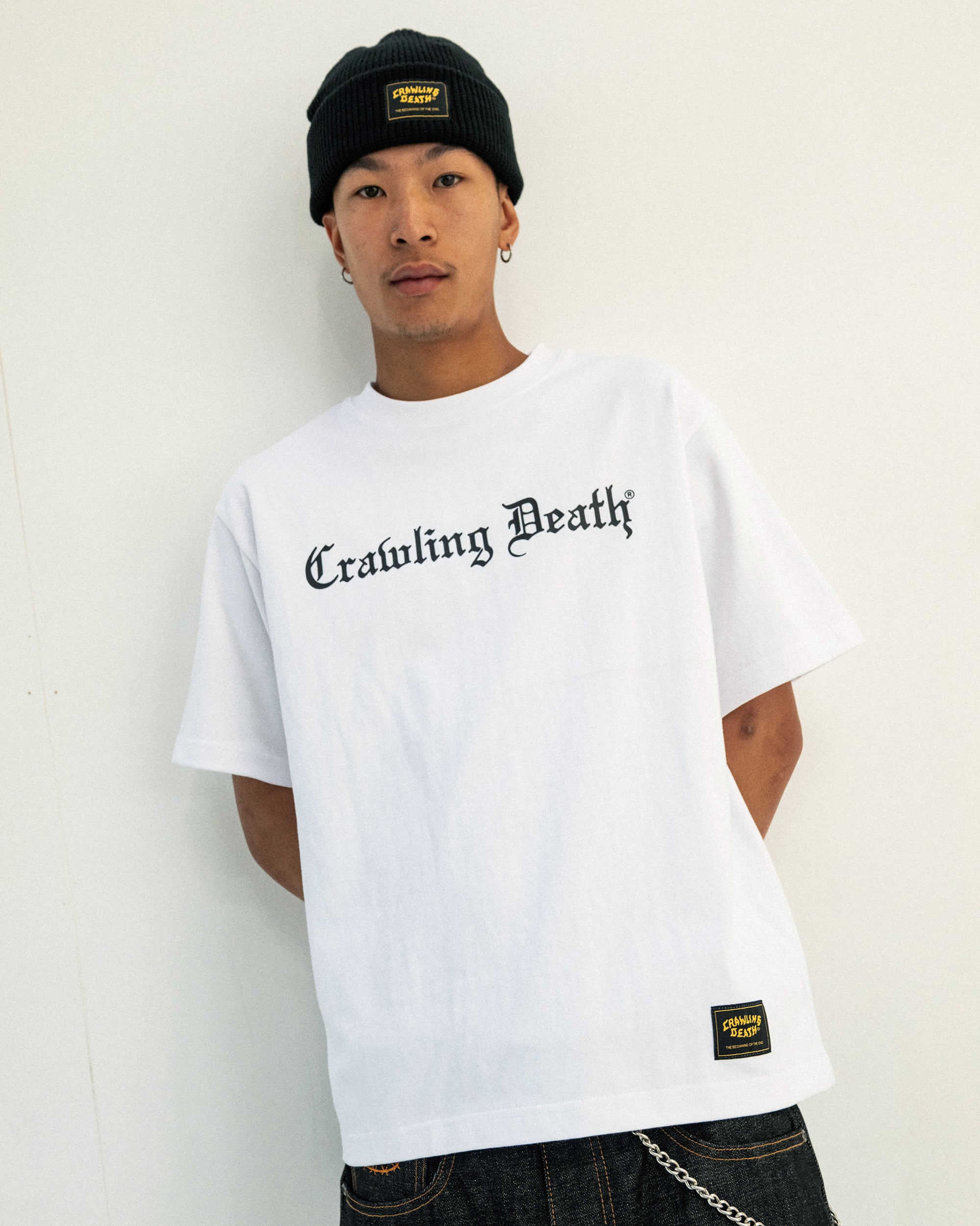 Gothic Script Heavy T-Shirt | White