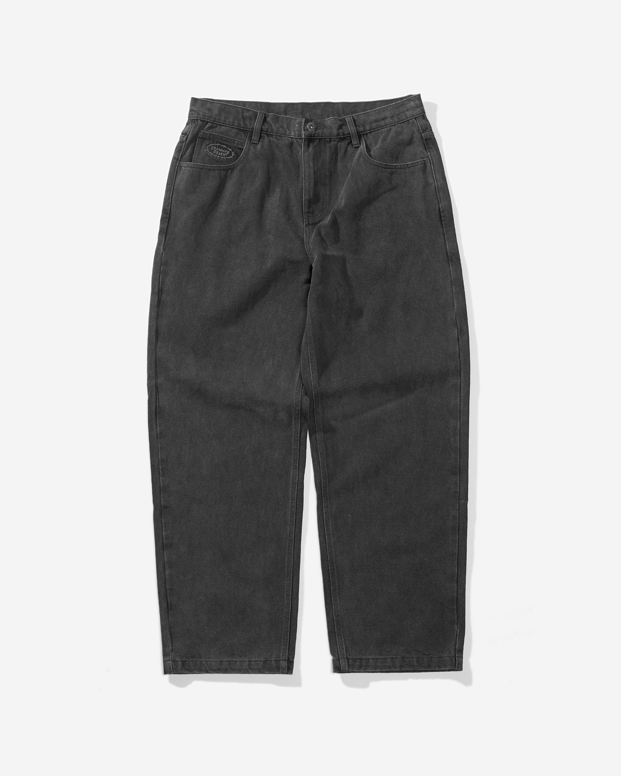 Barbed Denim Jeans | Faded Black