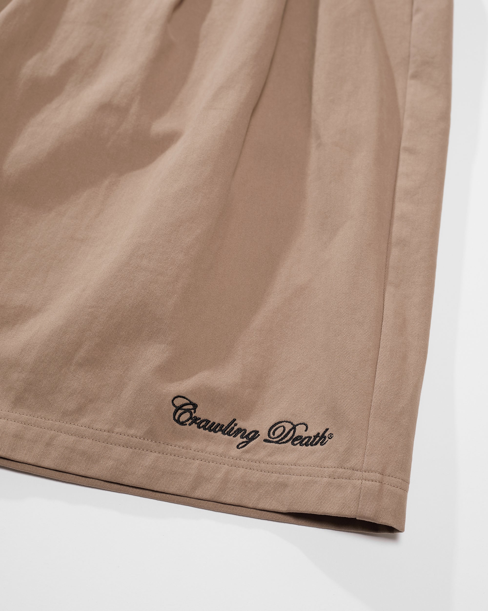 Pleated Shorts | Tan