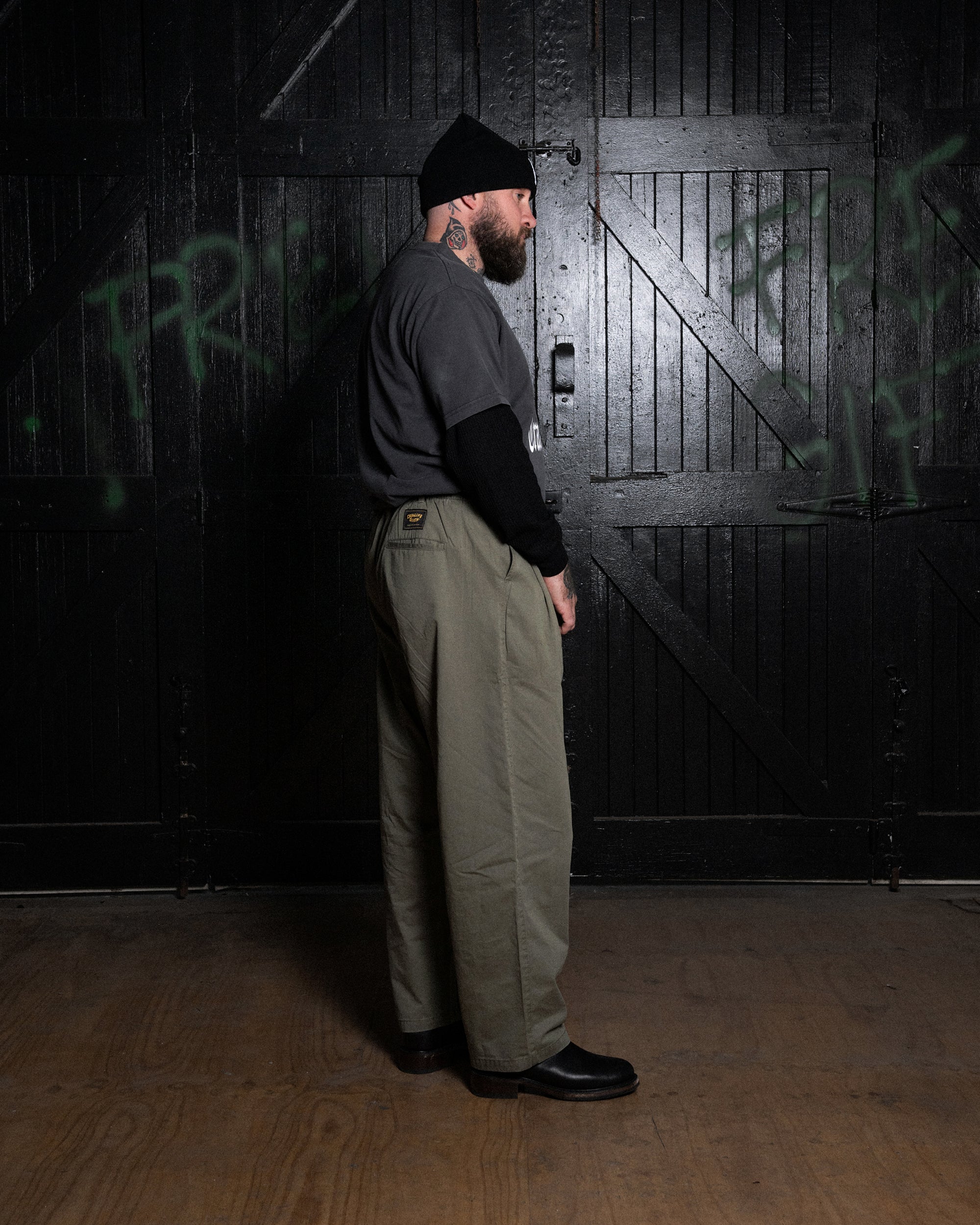 Heritage Pleated Pants | Light Green