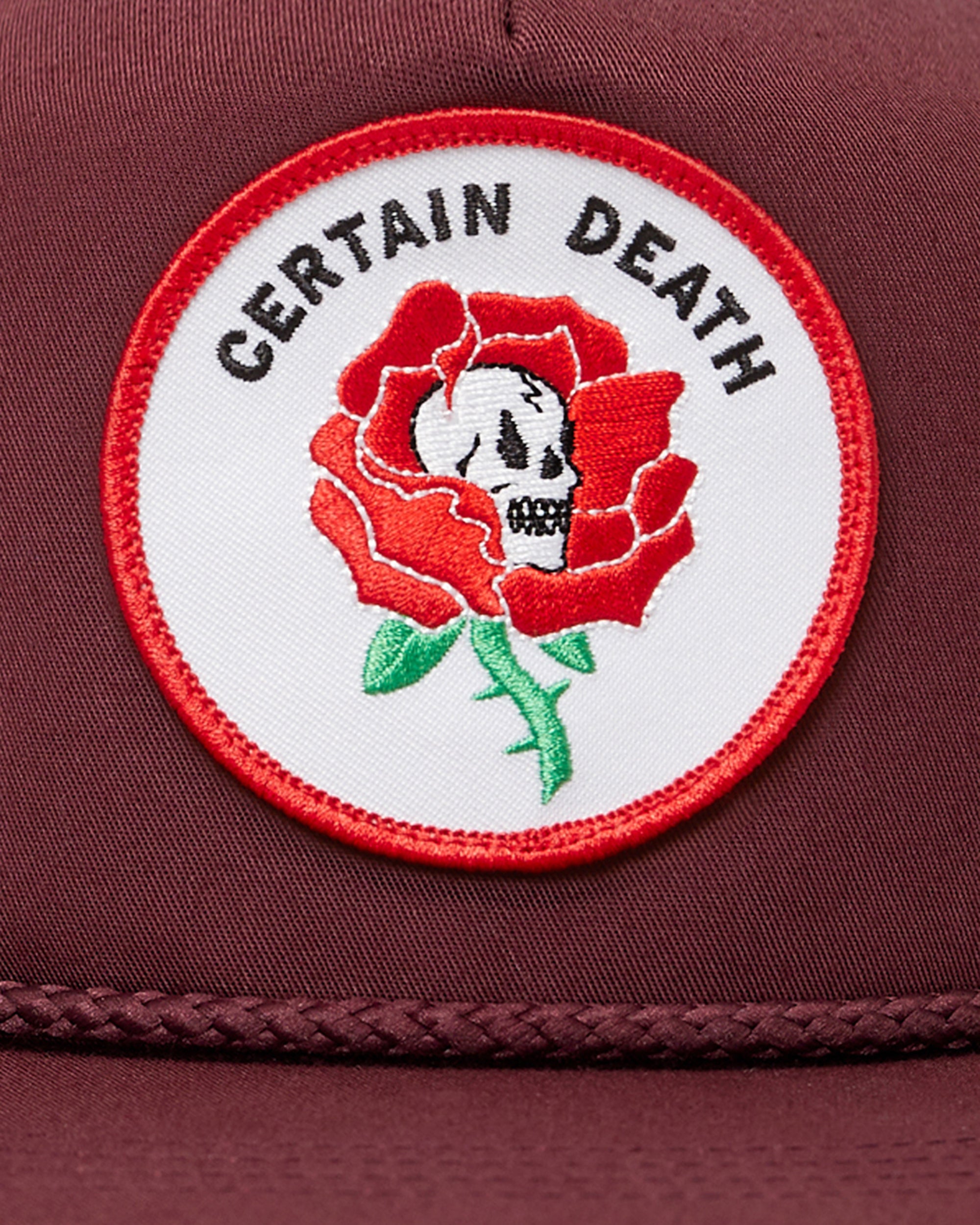 Certain Death Hat | Burgundy