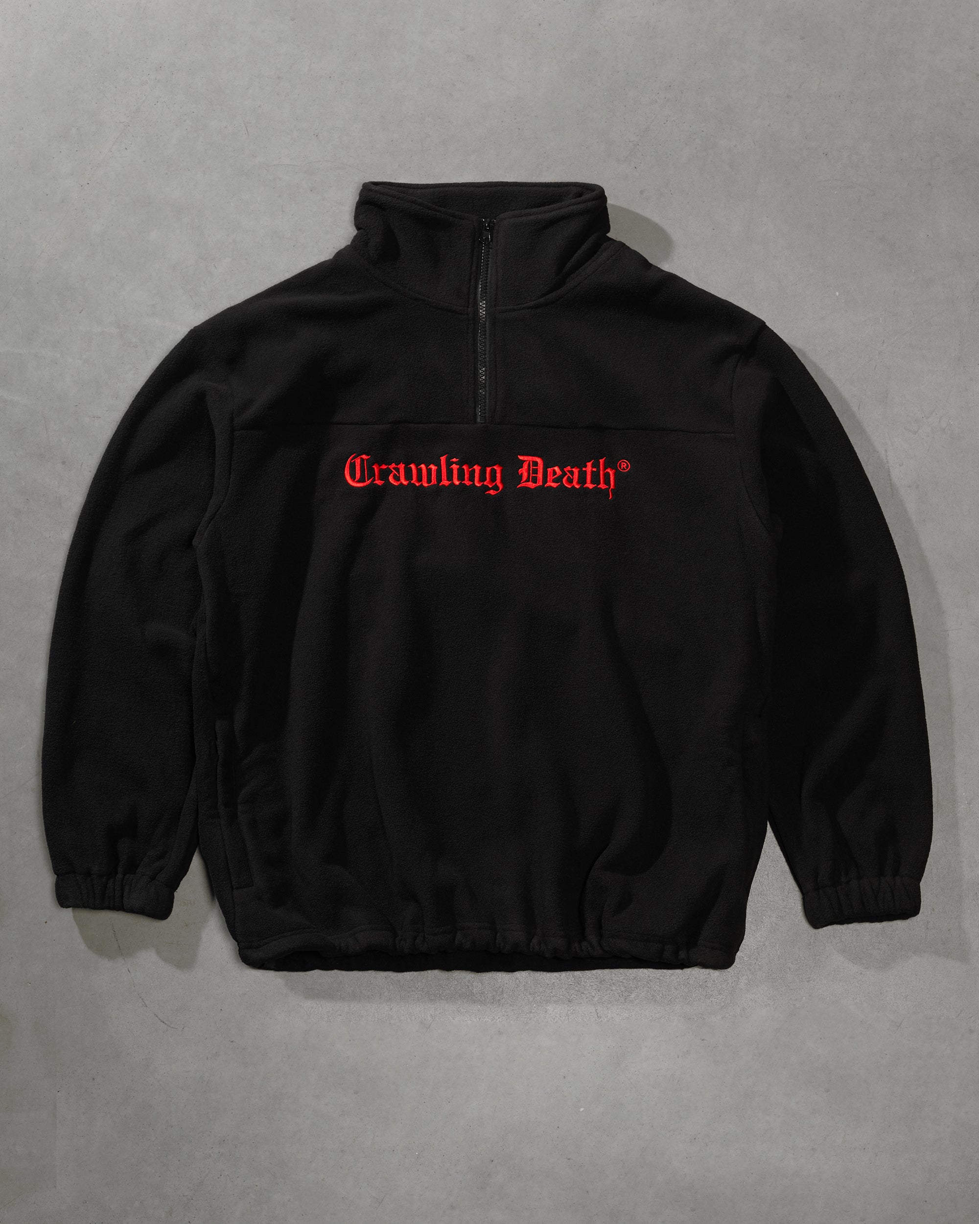 Gothic Polar Fleece | Black Red