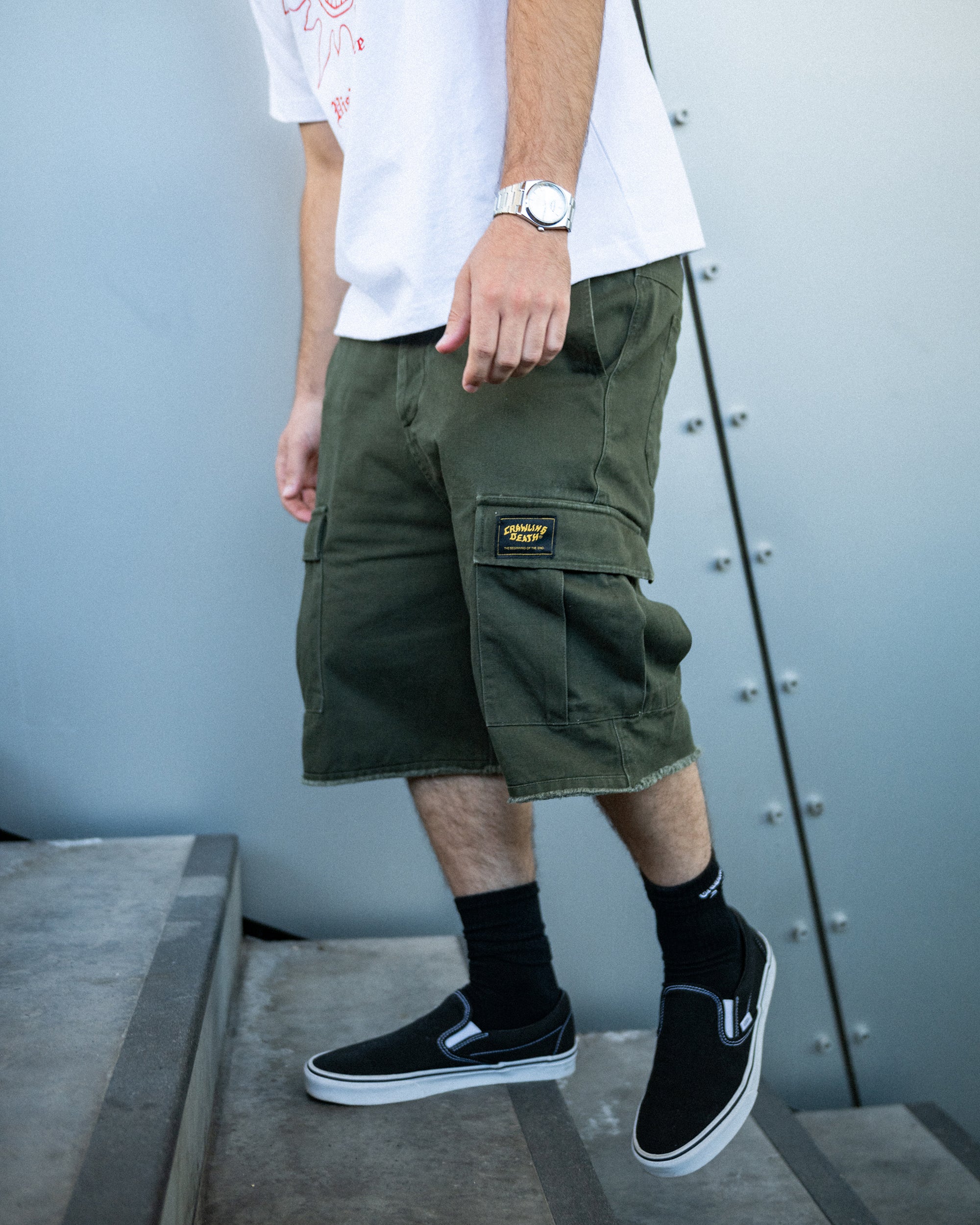 Cargo Shorts | Washed Green