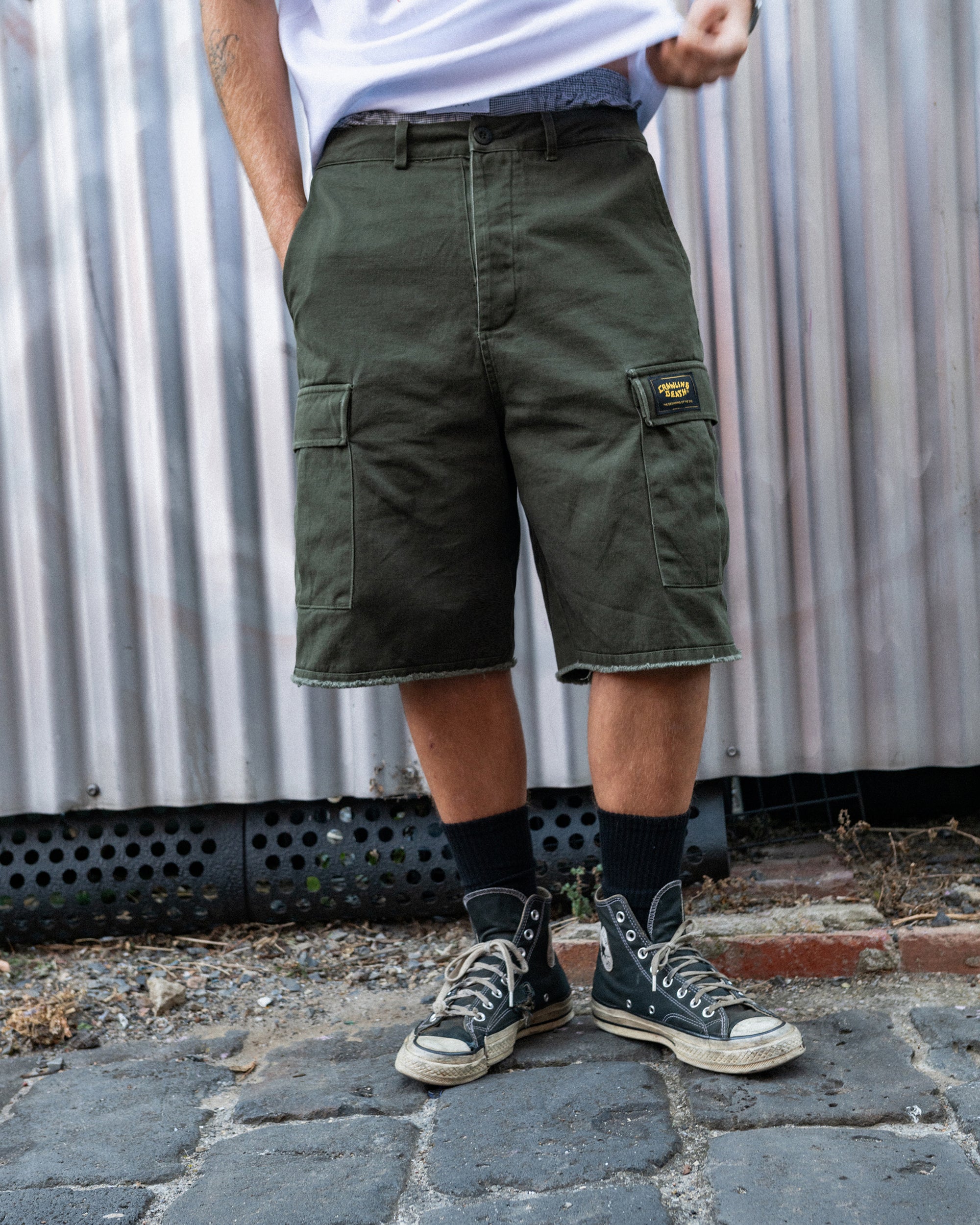 Cargo Shorts | Washed Green