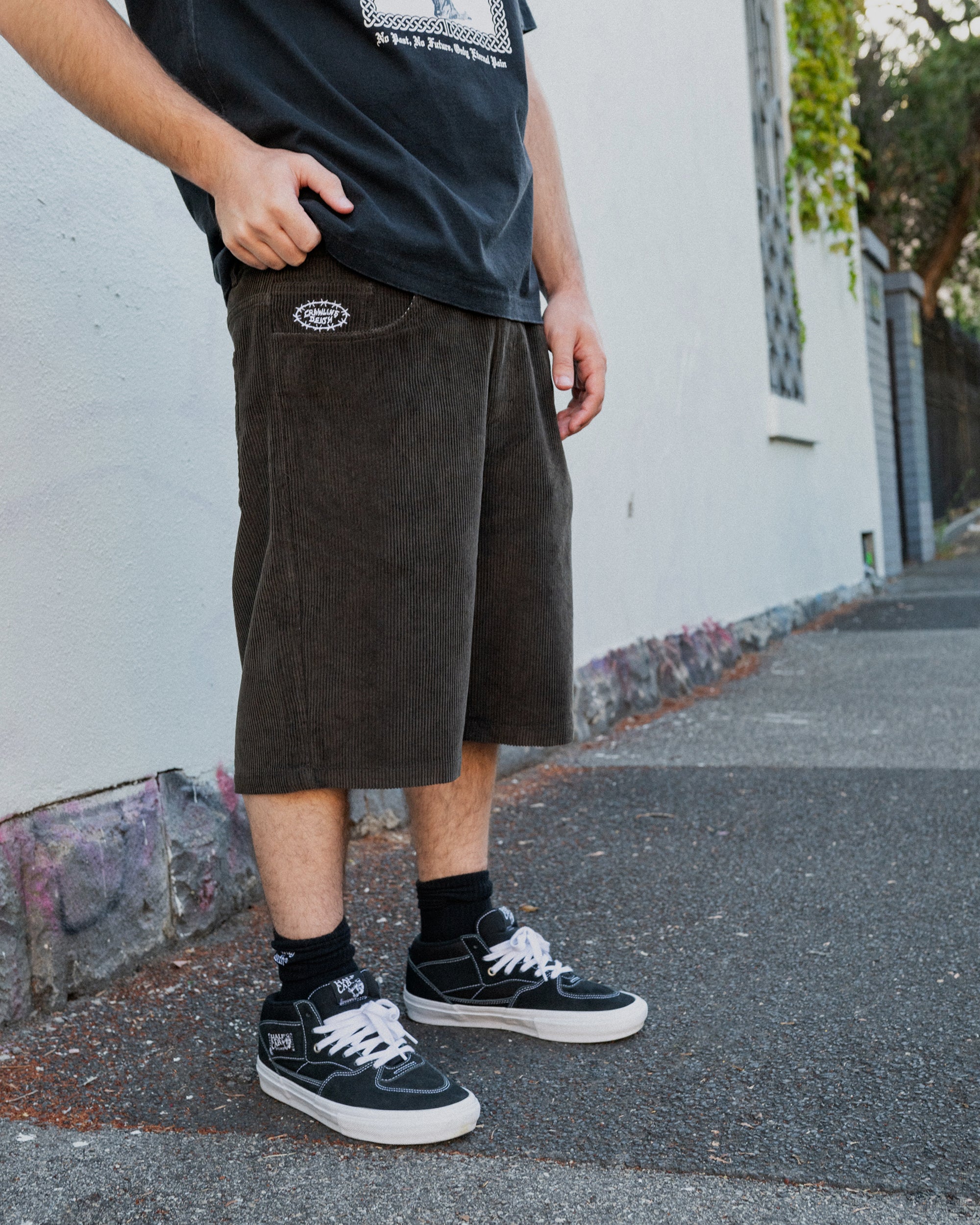 Cord Shorts | Dk Brown