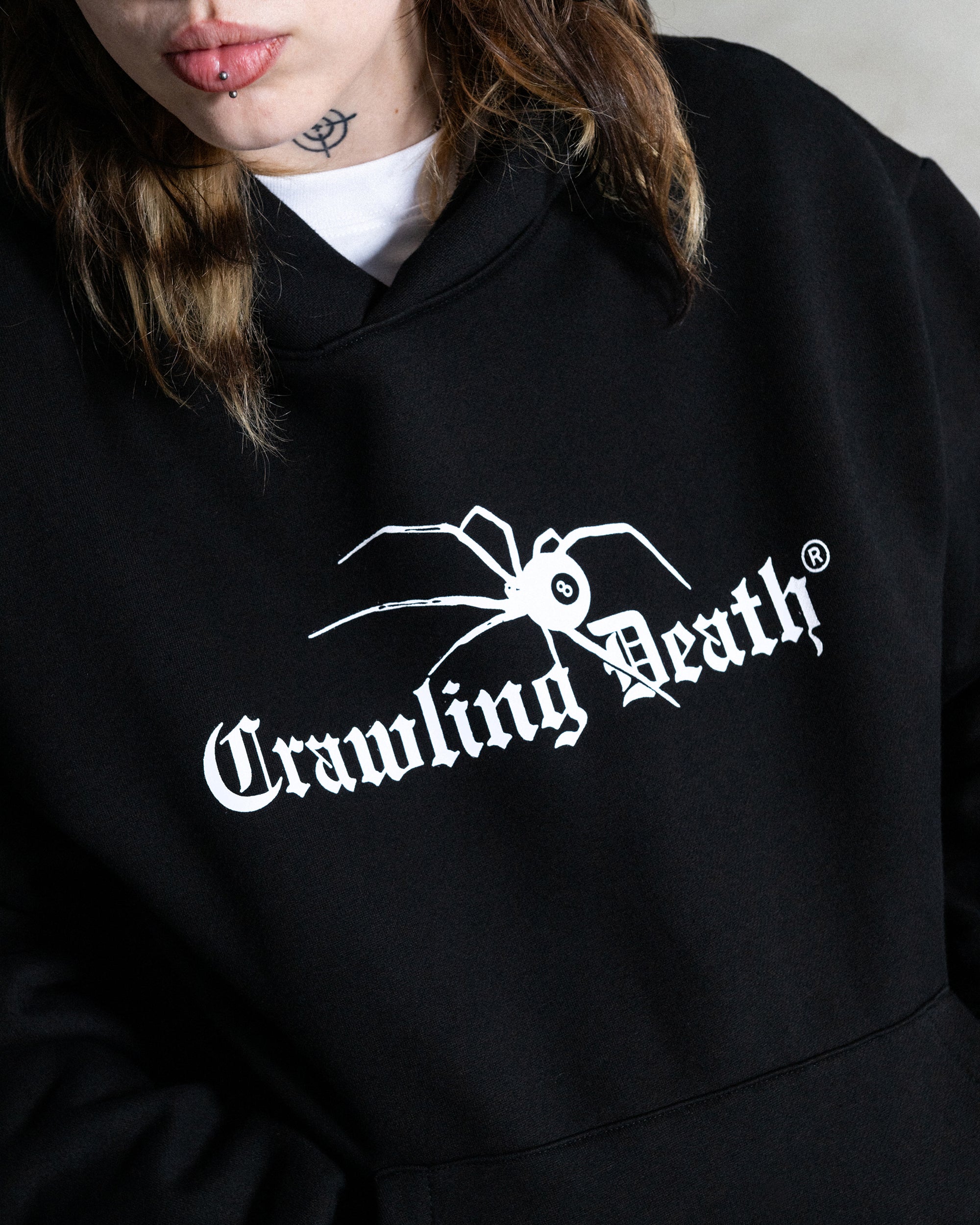 Spider 8 Ball Heavyweight Hood | Black