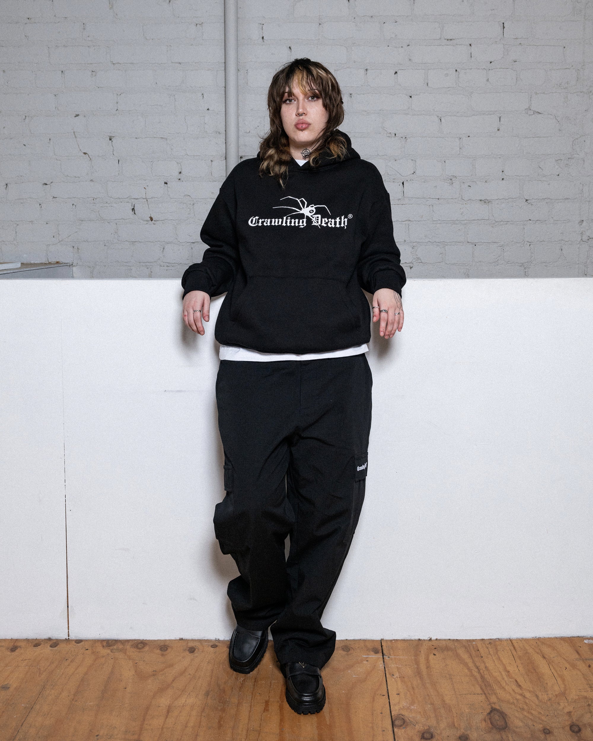 Spider 8 Ball Heavyweight Hood | Black