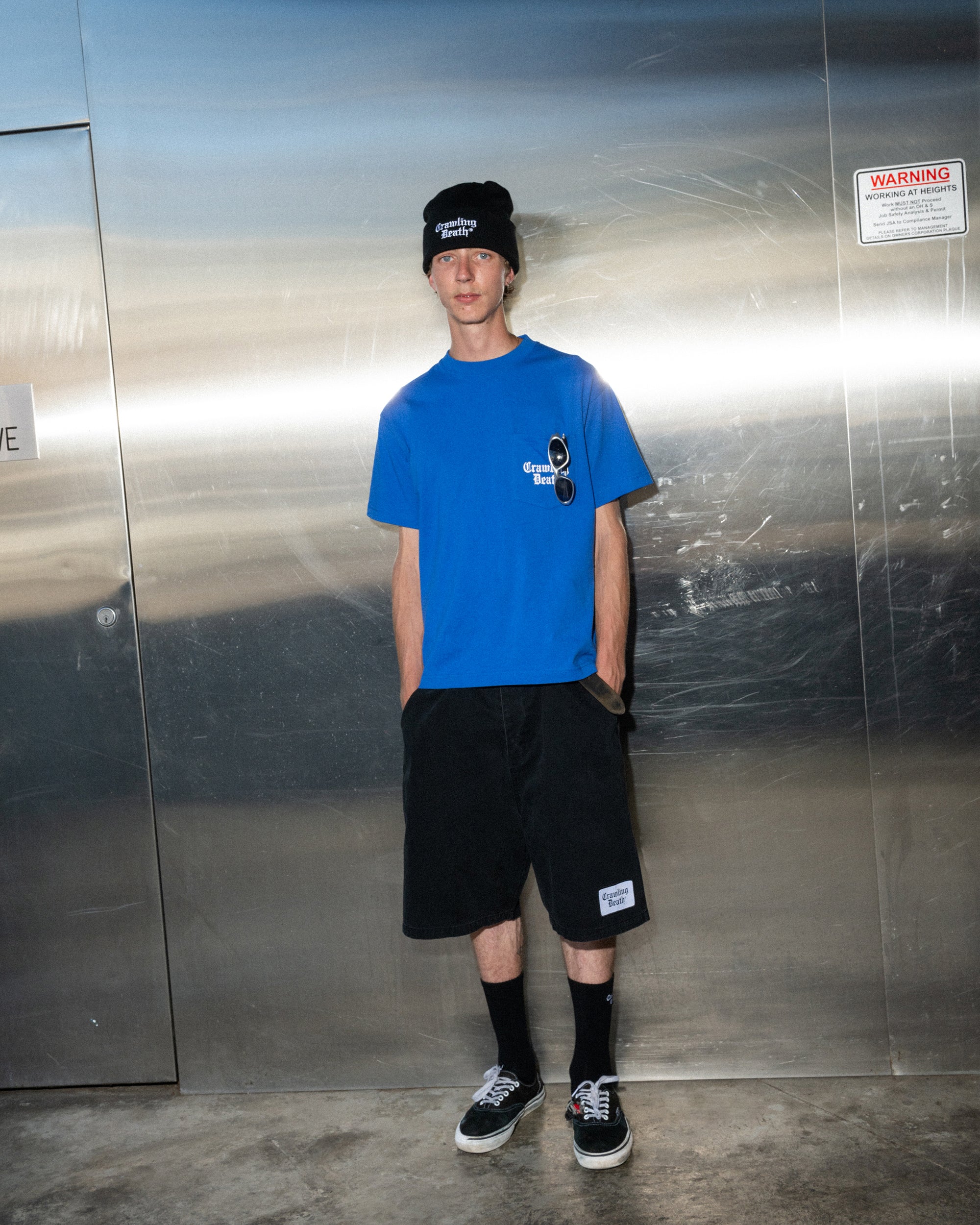 Patch Shorts | Washed Black