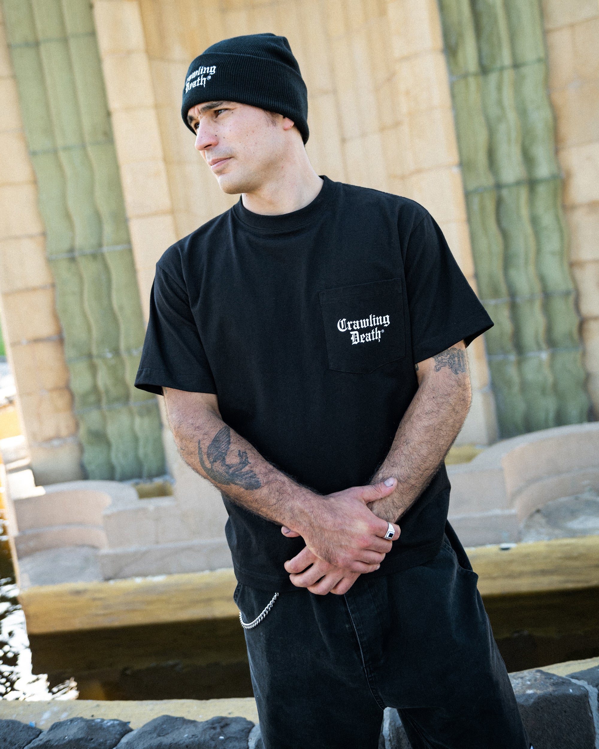 Ripper Skull Pocket Tee | Black