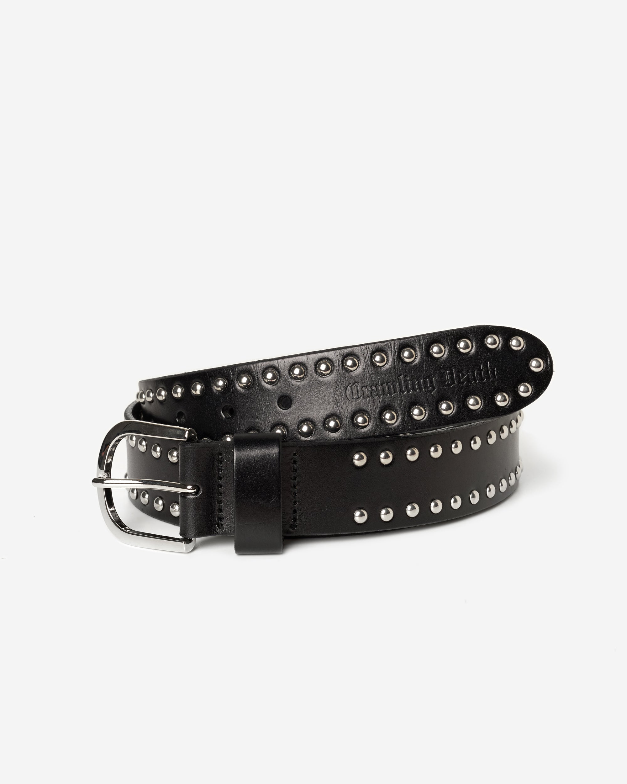 Studded Leather Belt | Black