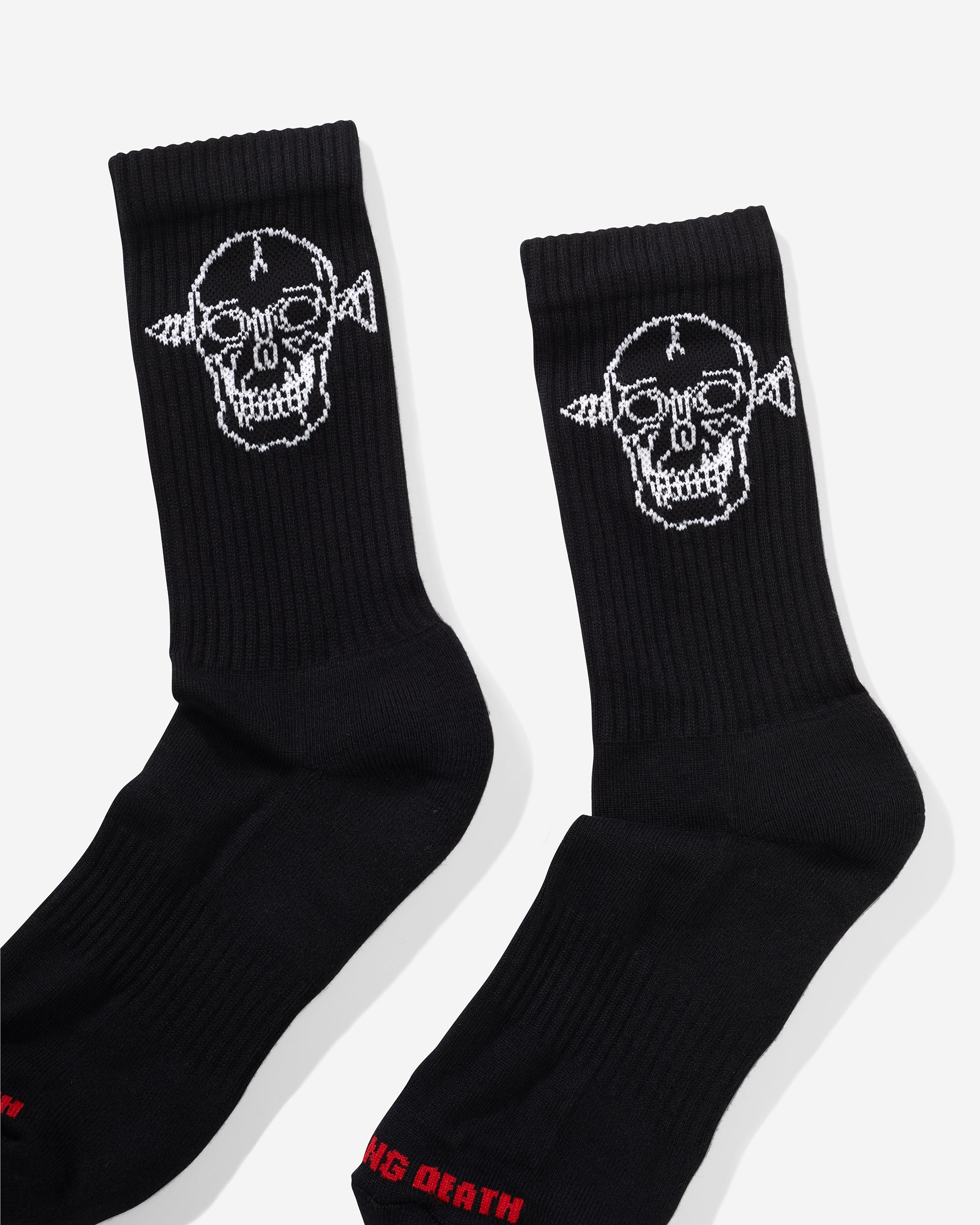 Screw Skull Socks | Black