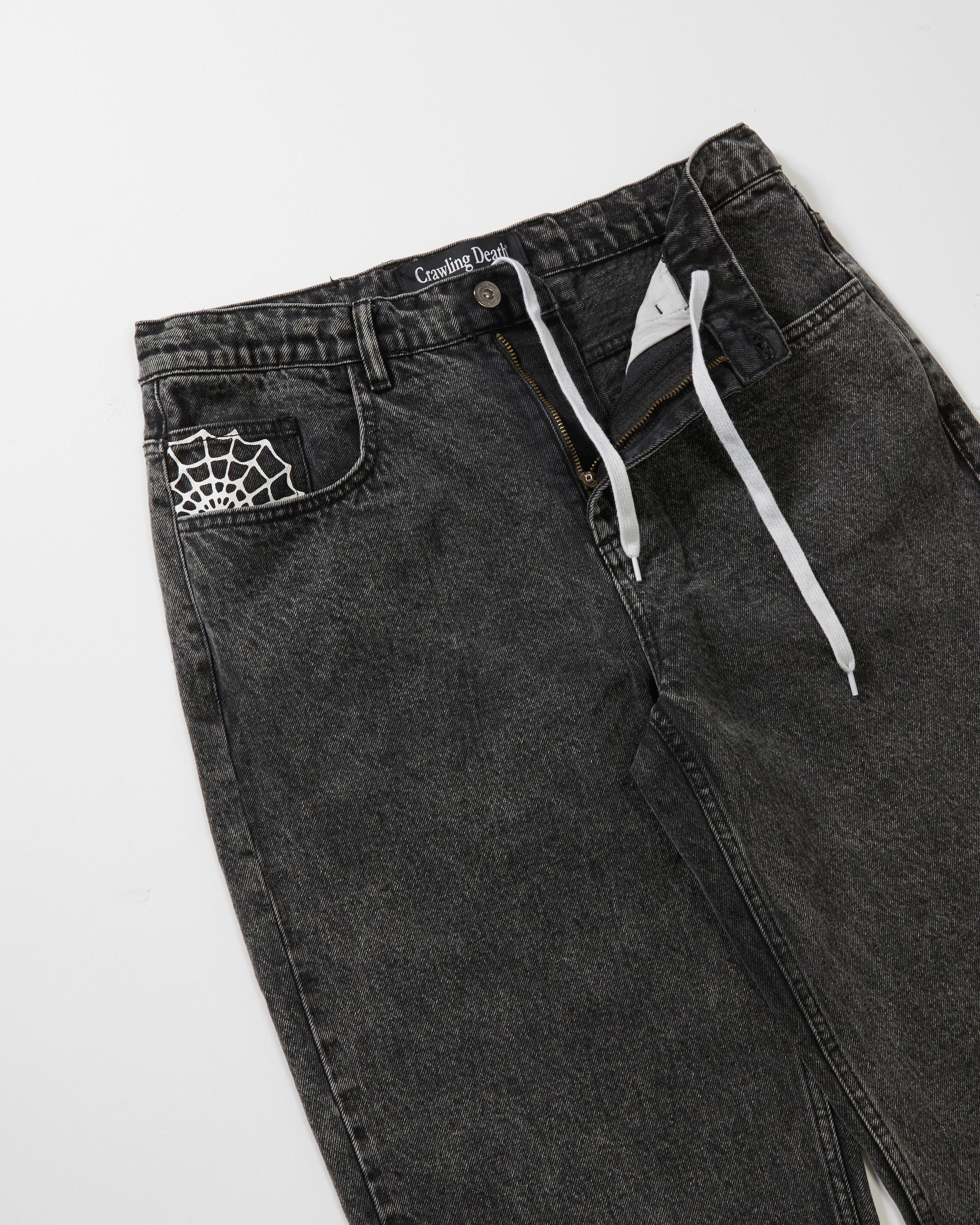 Web Denim Jeans Acid Black