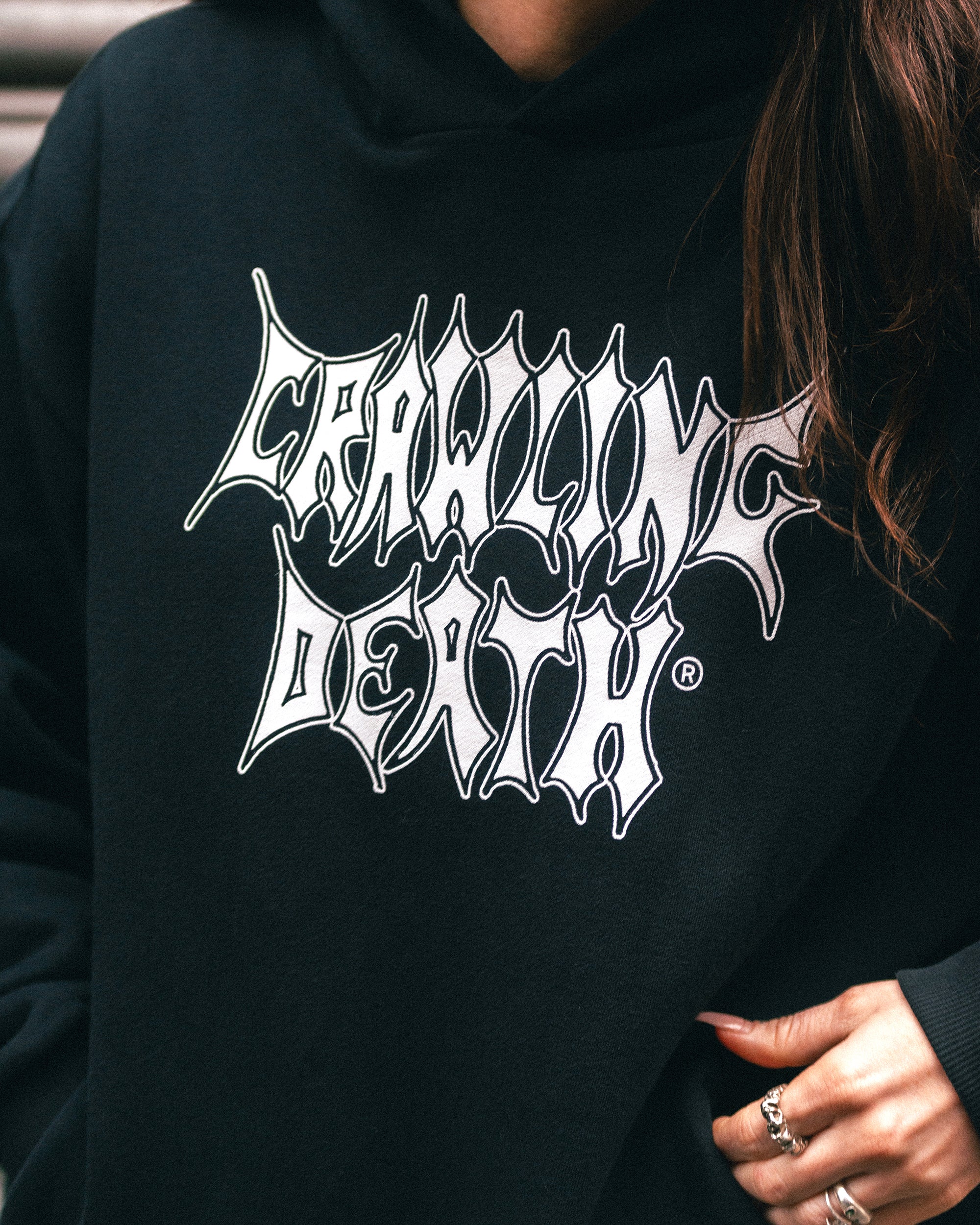 Metal Logo Hood | Black