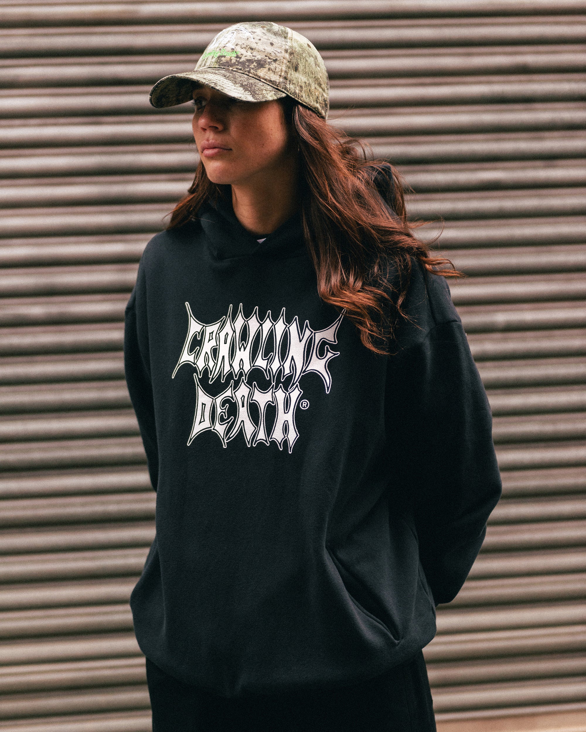 Metal Logo Hood | Black