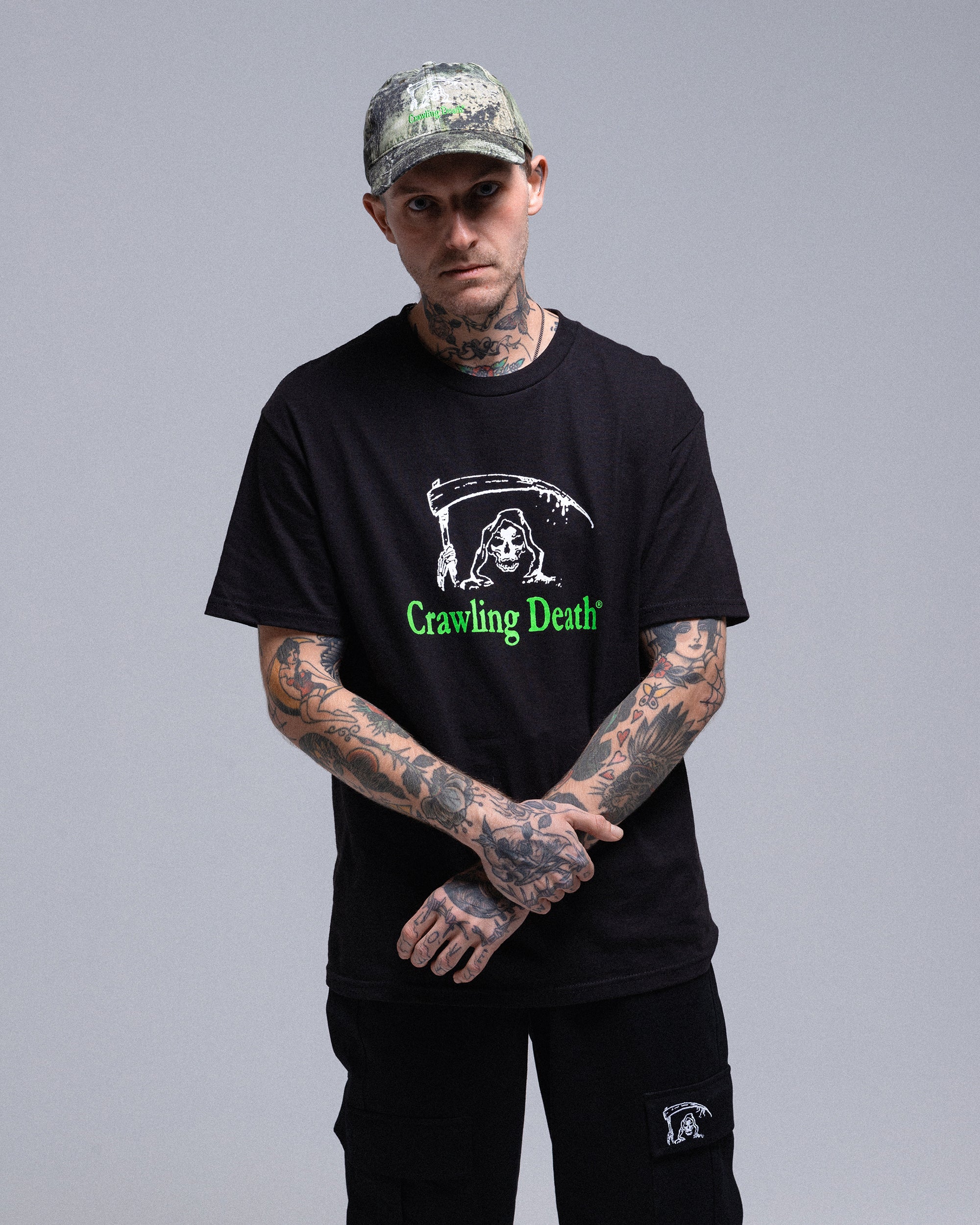 Reaper Logo T-Shirt | Black/Green