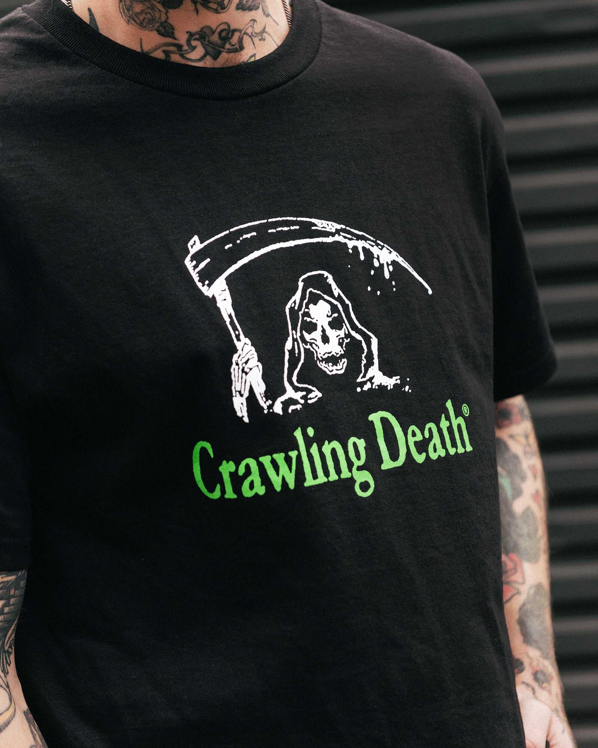 Reaper Logo T-Shirt | Black/Green